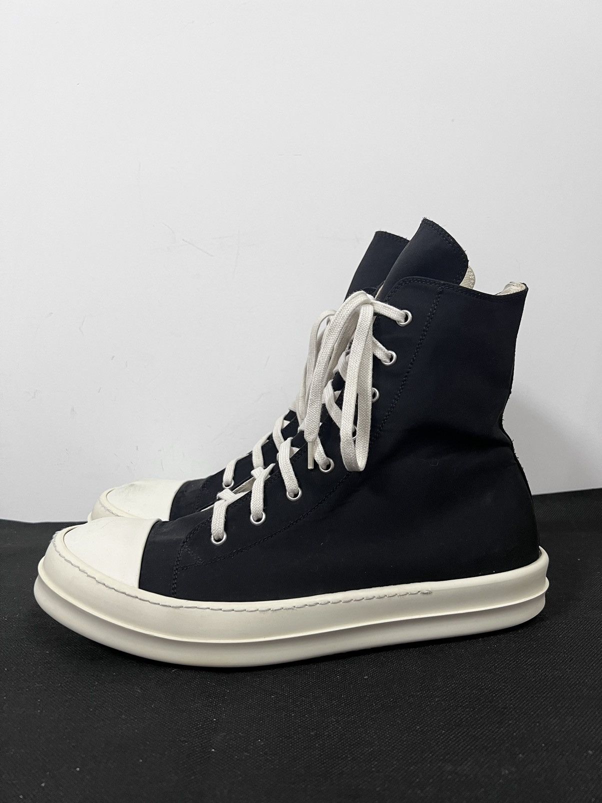 Rick Owens Drkshdw Rick owens drkshdw ramones high top sneakers sz 45 Size US 12 / EU 45 - 2 Thumbnail