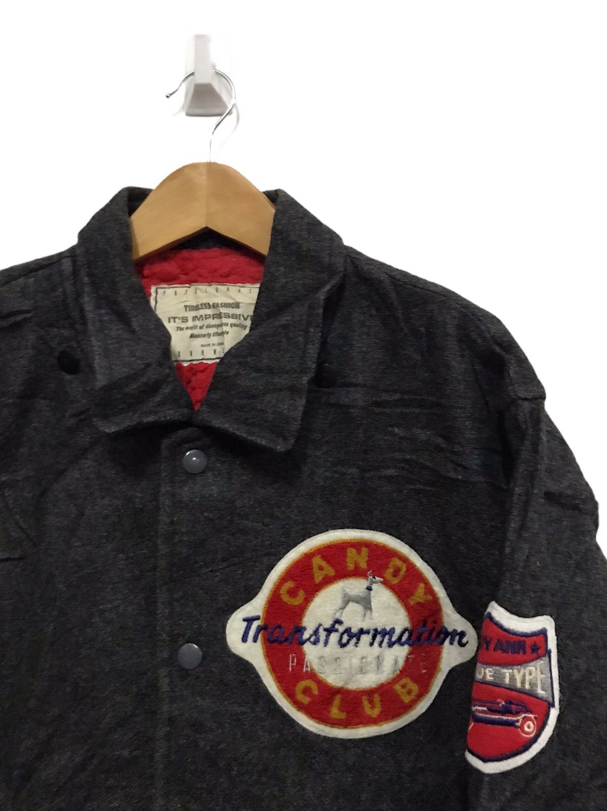 Vintage Johnweery wool Varsity jacket Size US L / EU 52-54 / 3 - 3 Thumbnail