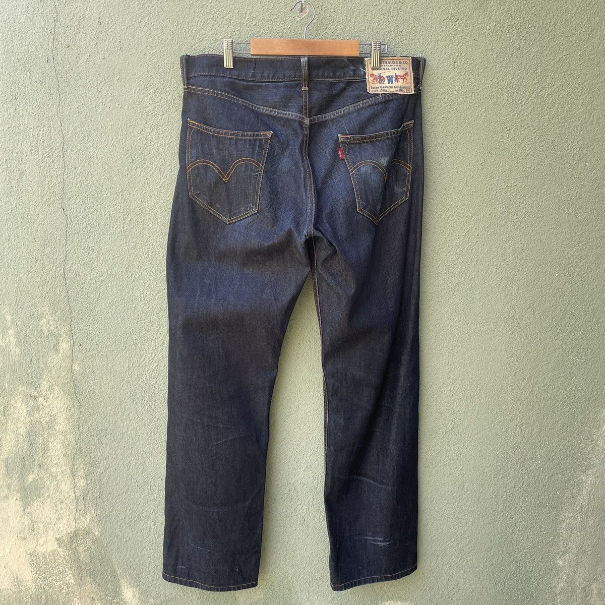 Levi's × Levi's Vintage Clothing Vintage Levi’s 503 Strauss & Co Distressed Denim Jeans Pants Size US 35 - 11 Thumbnail
