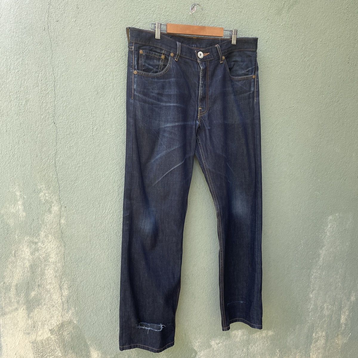 Levi's × Levi's Vintage Clothing Vintage Levi’s 503 Strauss & Co Distressed Denim Jeans Pants Size US 35 - 2 Thumbnail