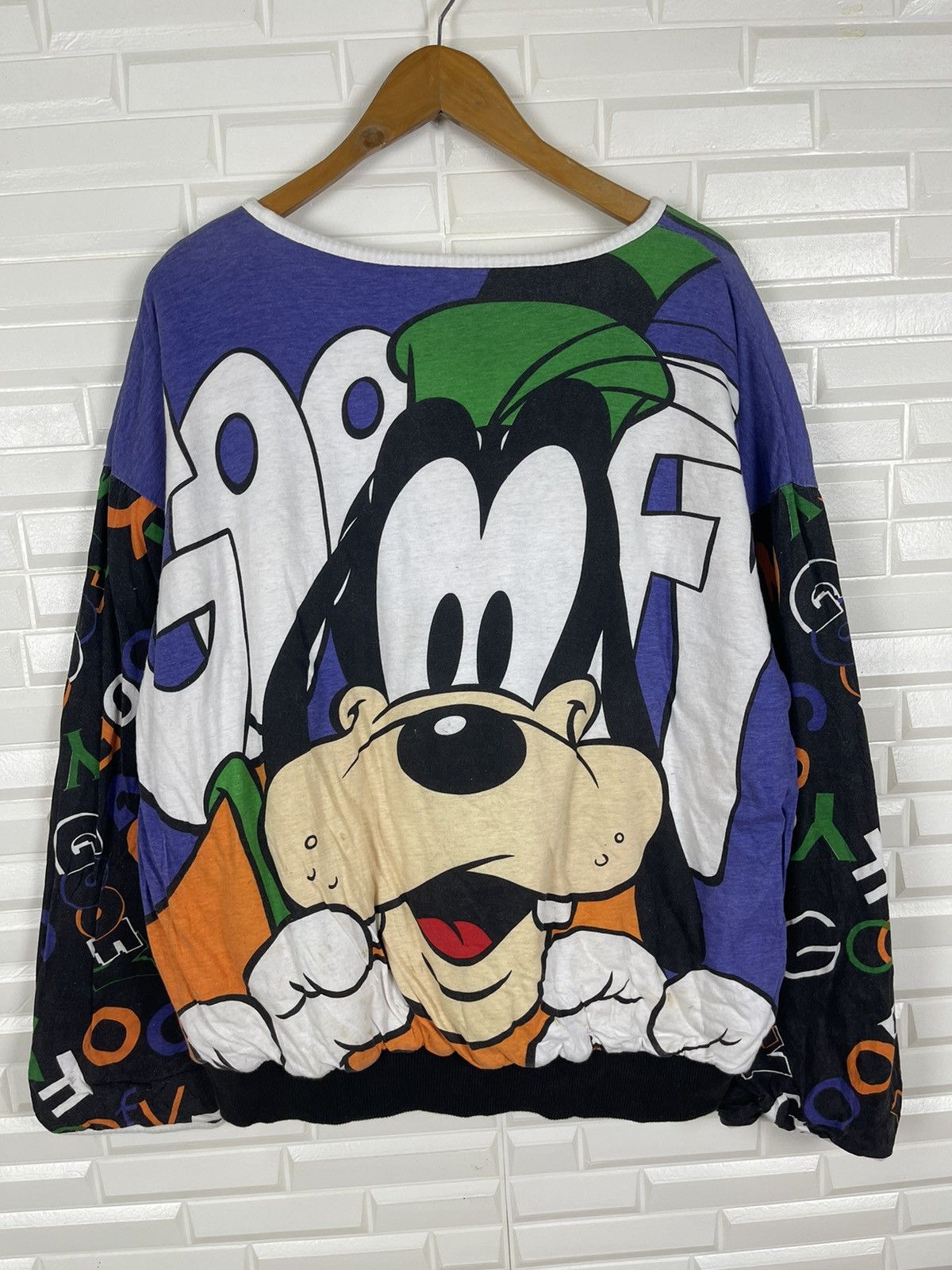 Cartoon Network Childhood Vintage Disney Cartoon Goofy Overprint Size US L / EU 52-54 / 3 - 5 Thumbnail