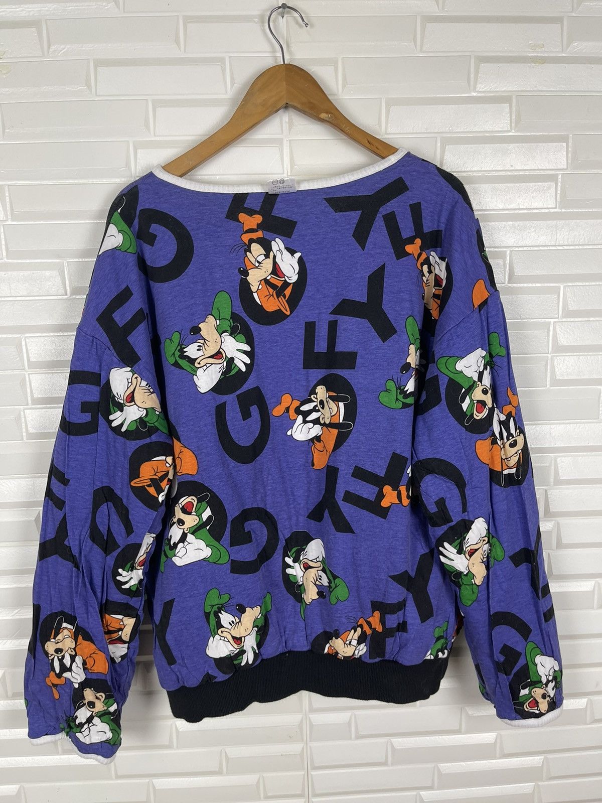 Cartoon Network Childhood Vintage Disney Cartoon Goofy Overprint Size US L / EU 52-54 / 3 - 4 Thumbnail