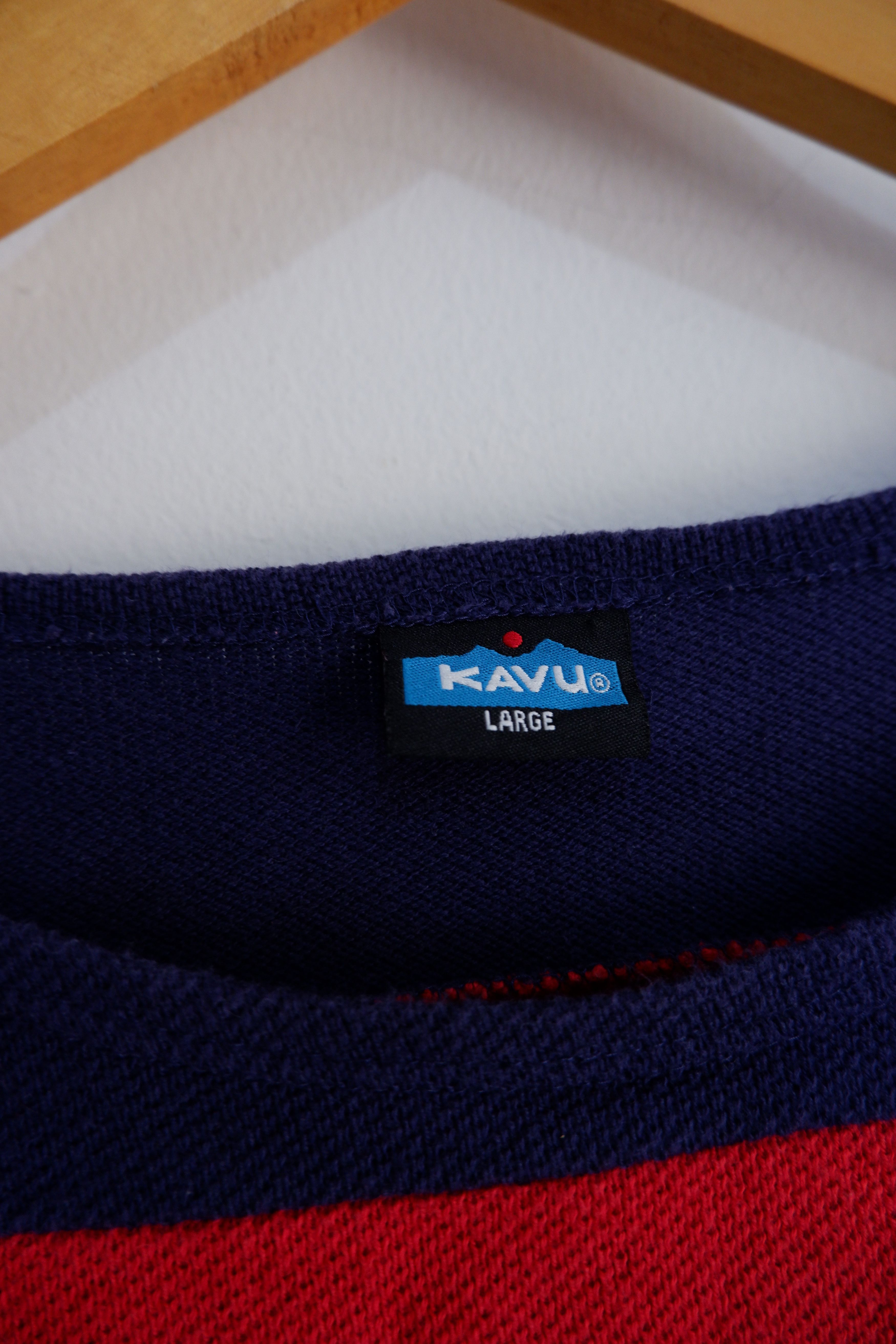 KAVU Vintage Kavu Patchwork Stripes Boxy Fit Long Sleeve Size US L / EU 52-54 / 3 - 3 Thumbnail