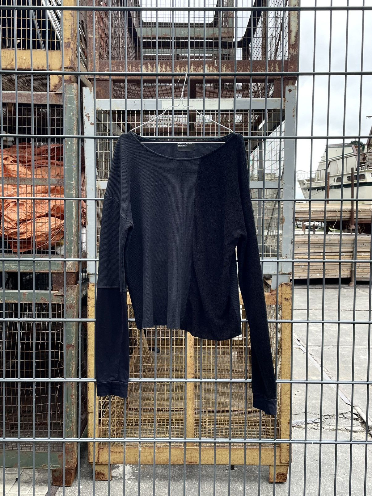 image of Enfants Riches Deprimes Sample Patchwork Longsleeve in Black, Men's (Size Large)
