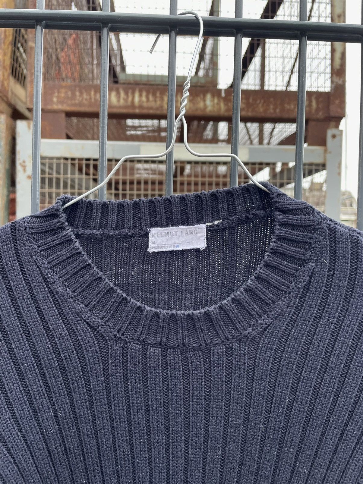 Helmut Lang 1998 Ribbed Sweater Size US XS / EU 42 / 0 - 5 Thumbnail