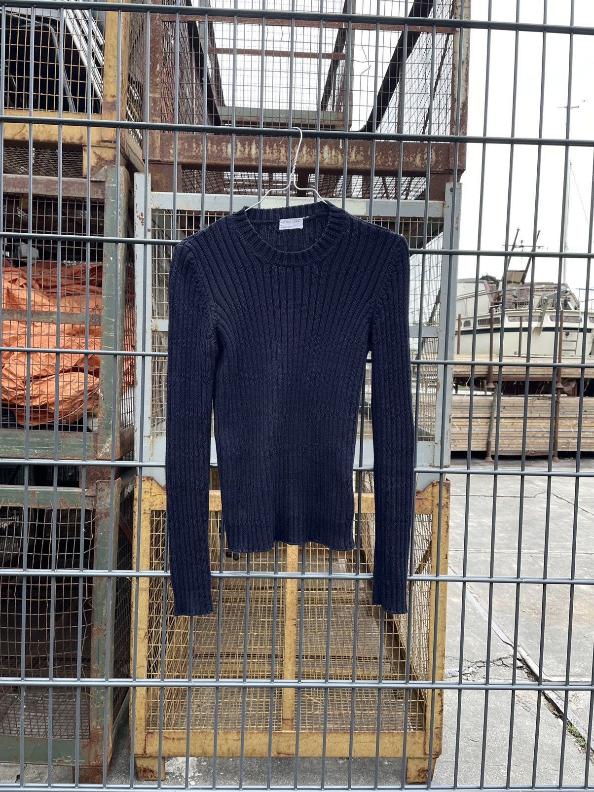 Helmut Lang 1998 Ribbed Sweater Size US XS / EU 42 / 0 - 6 Thumbnail