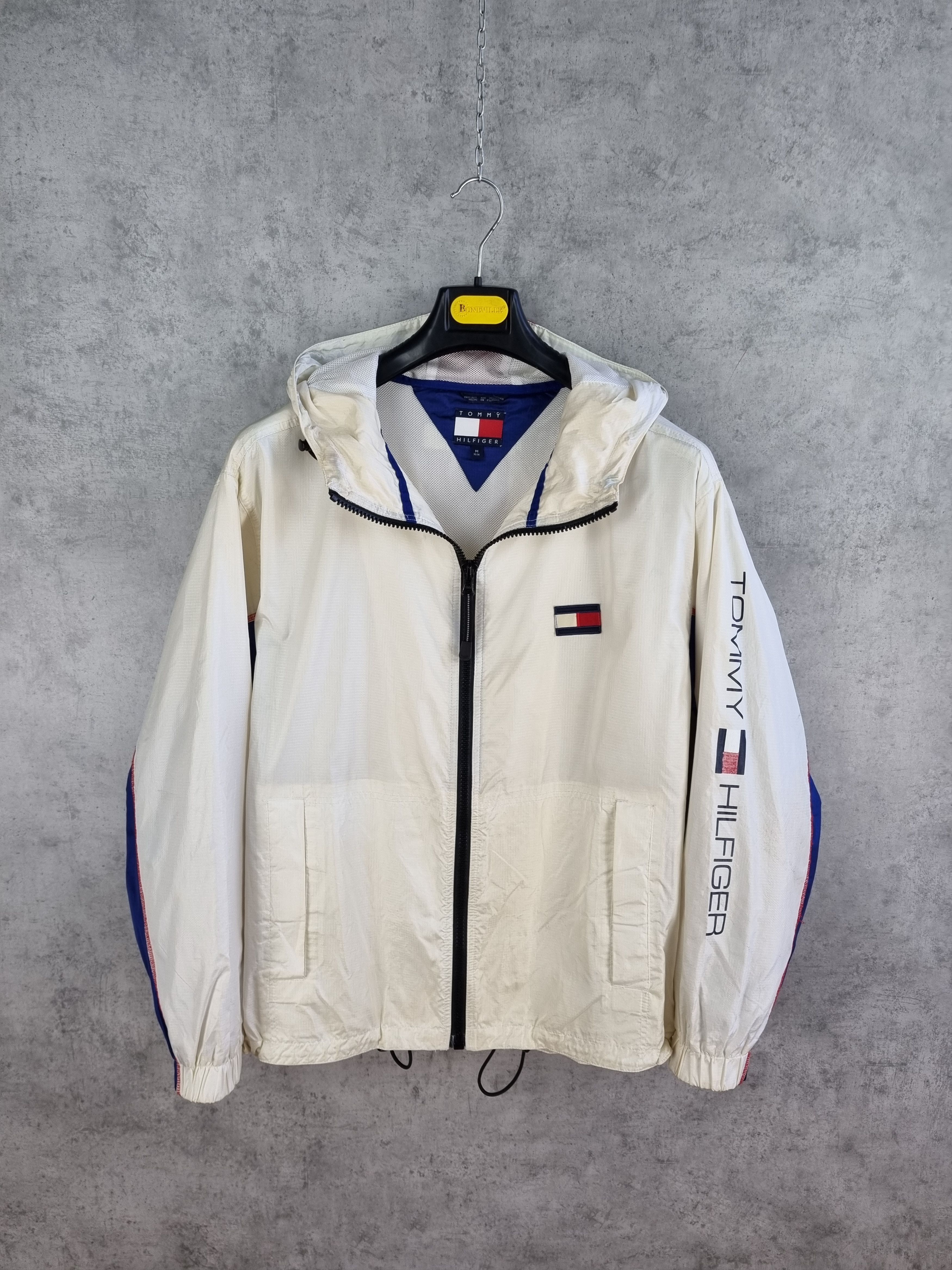 Tommy Hilfiger × Vintage 90s TOMMY HILFIGER Sailing Light Hooded Jacket Size US M / EU 48-50 / 2 - 3 Thumbnail