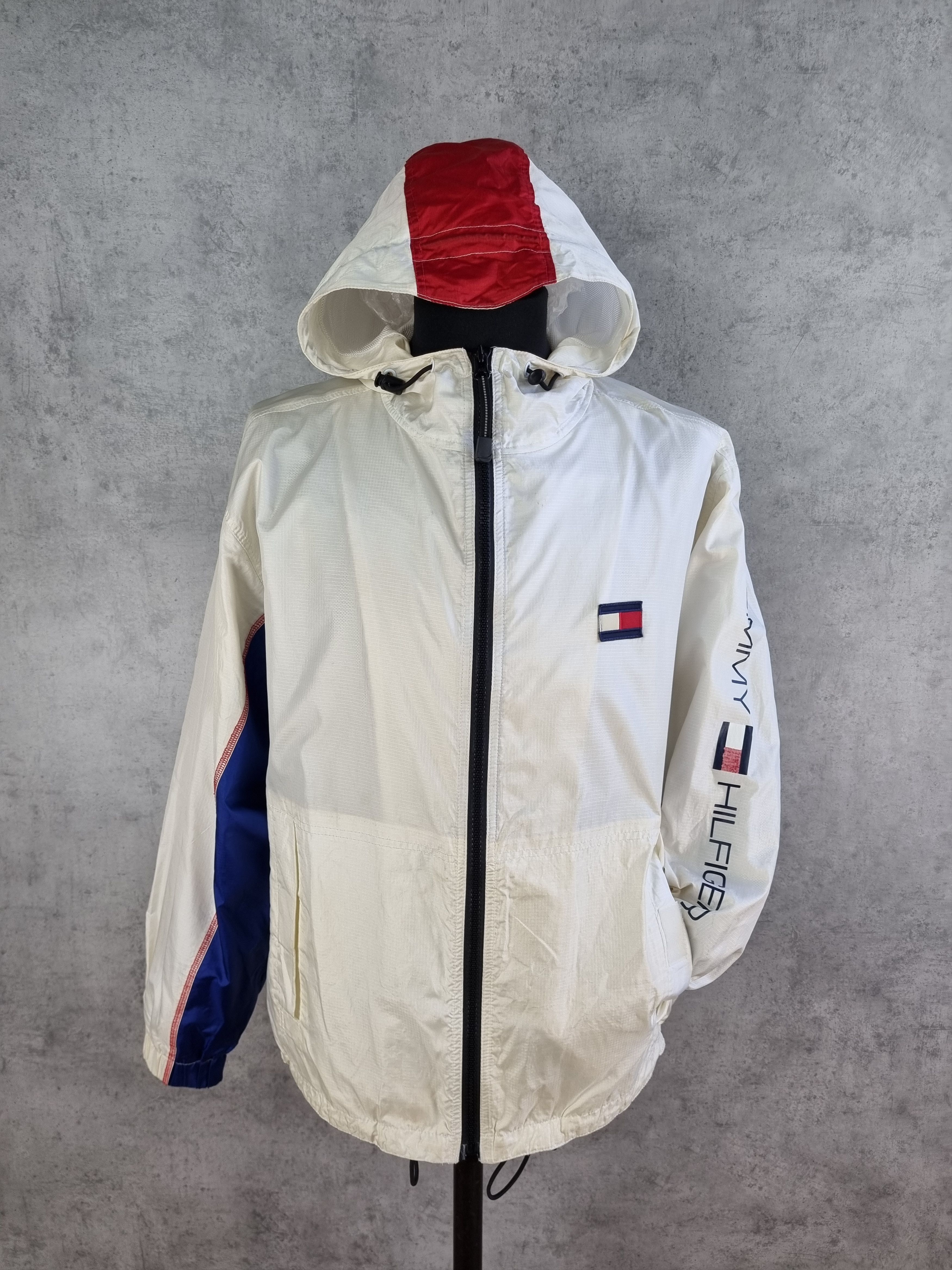 Tommy Hilfiger × Vintage 90s TOMMY HILFIGER Sailing Light Hooded Jacket Size US M / EU 48-50 / 2 - 5 Thumbnail