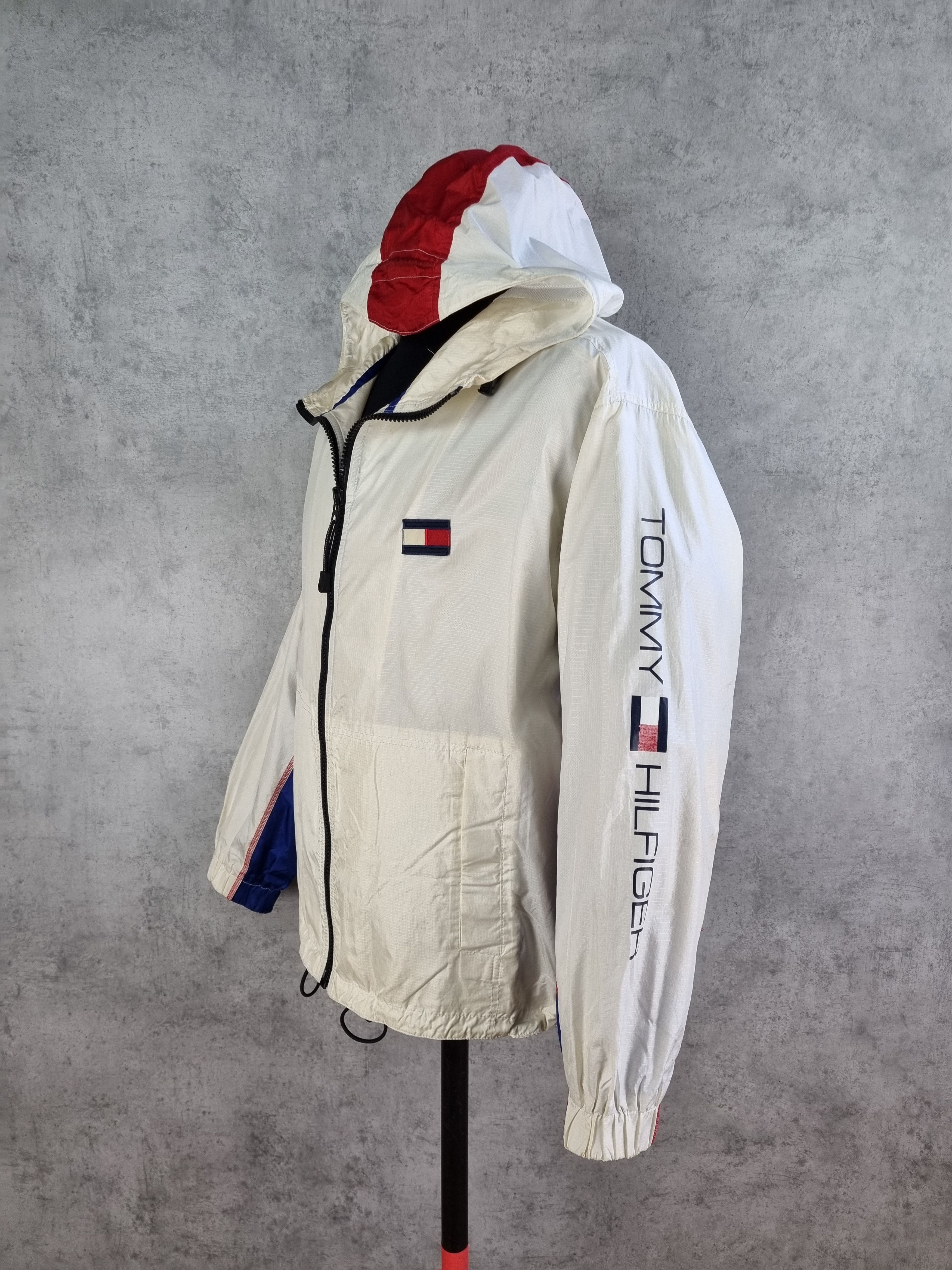 Tommy Hilfiger × Vintage 90s TOMMY HILFIGER Sailing Light Hooded Jacket Size US M / EU 48-50 / 2 - 17 Thumbnail