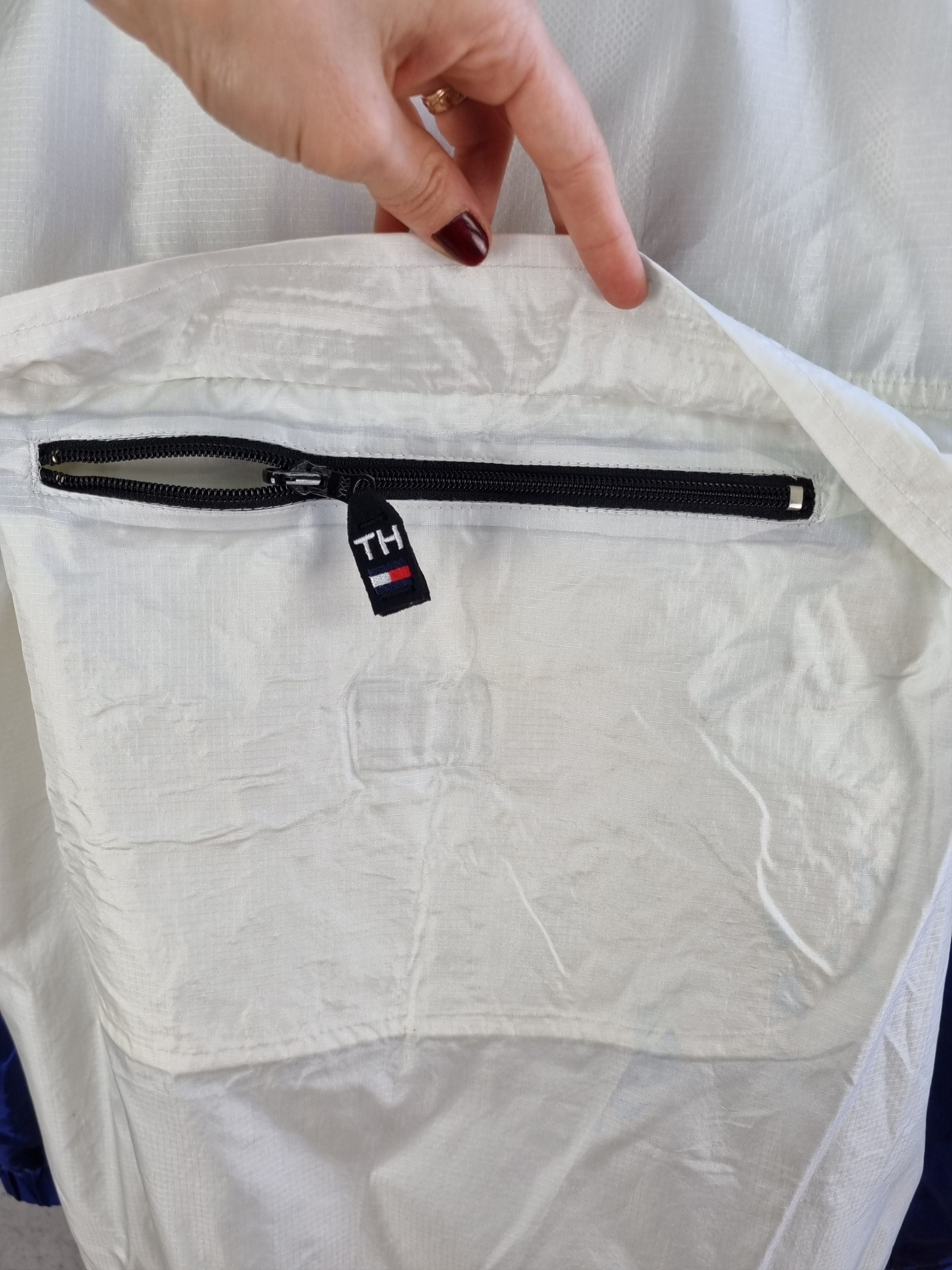 Tommy Hilfiger × Vintage 90s TOMMY HILFIGER Sailing Light Hooded Jacket Size US M / EU 48-50 / 2 - 14 Thumbnail