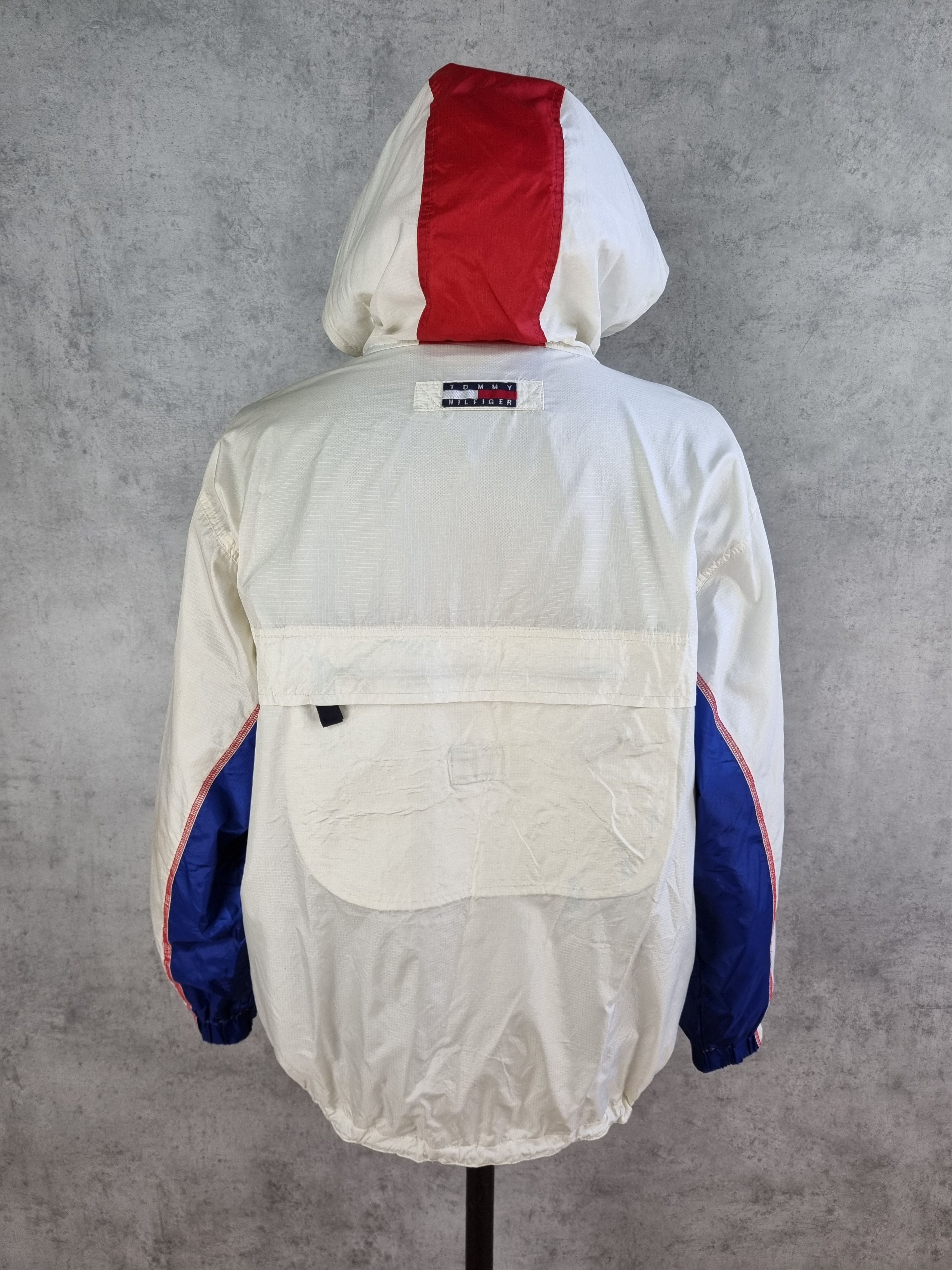 Tommy Hilfiger × Vintage 90s TOMMY HILFIGER Sailing Light Hooded Jacket Size US M / EU 48-50 / 2 - 1 Thumbnail