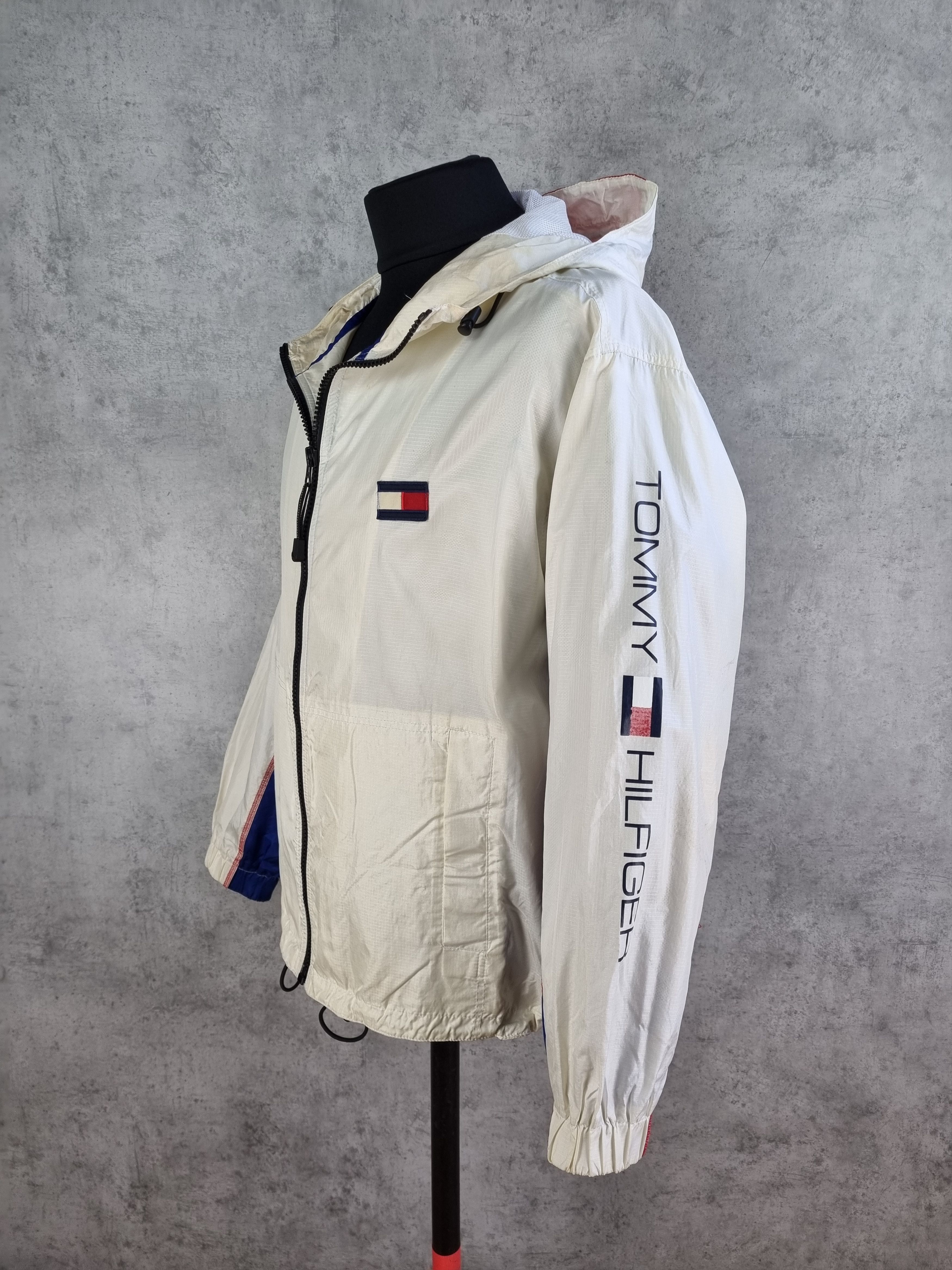 Tommy Hilfiger × Vintage 90s TOMMY HILFIGER Sailing Light Hooded Jacket Size US M / EU 48-50 / 2 - 2 Thumbnail
