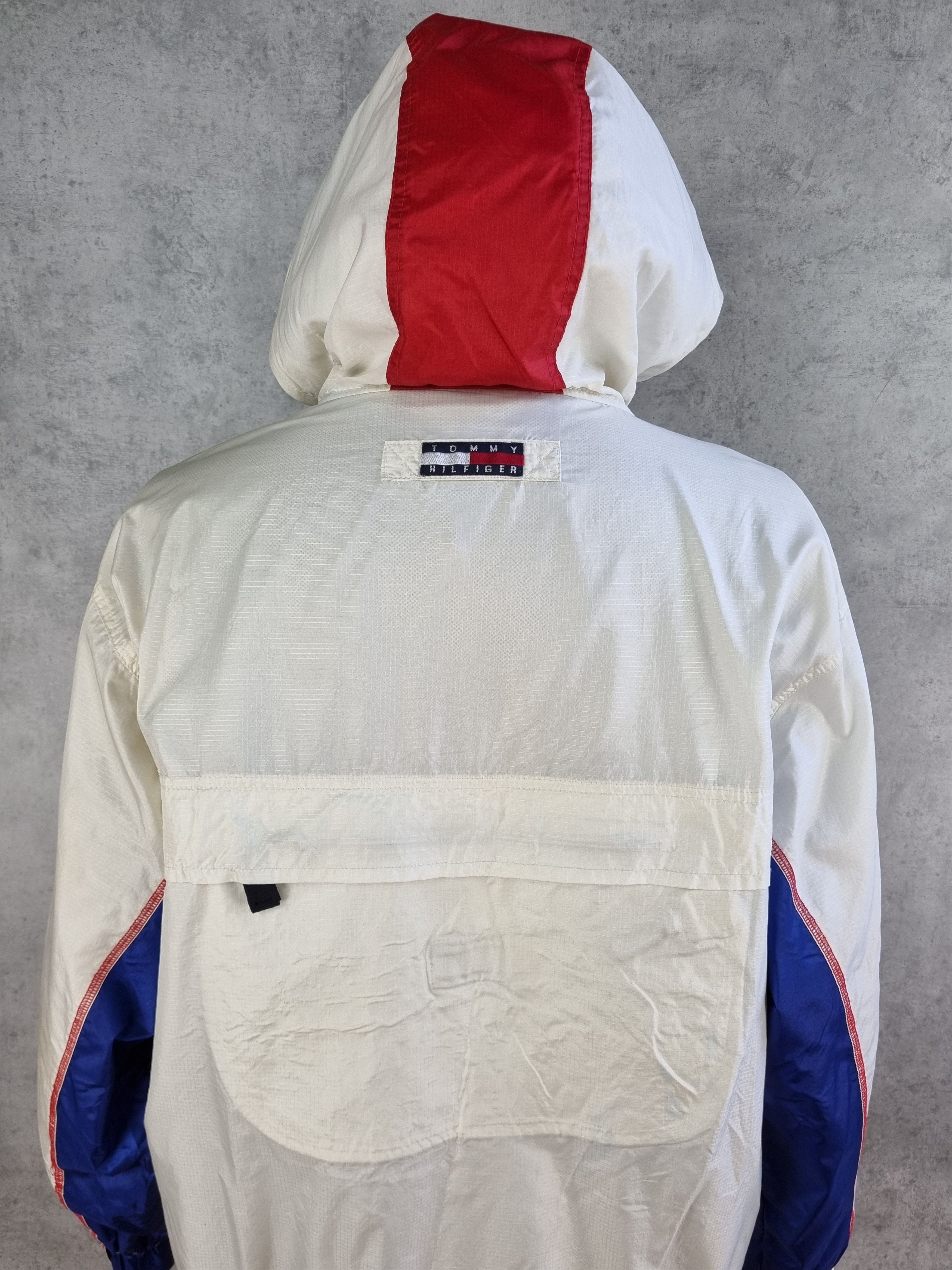 Tommy Hilfiger × Vintage 90s TOMMY HILFIGER Sailing Light Hooded Jacket Size US M / EU 48-50 / 2 - 7 Thumbnail