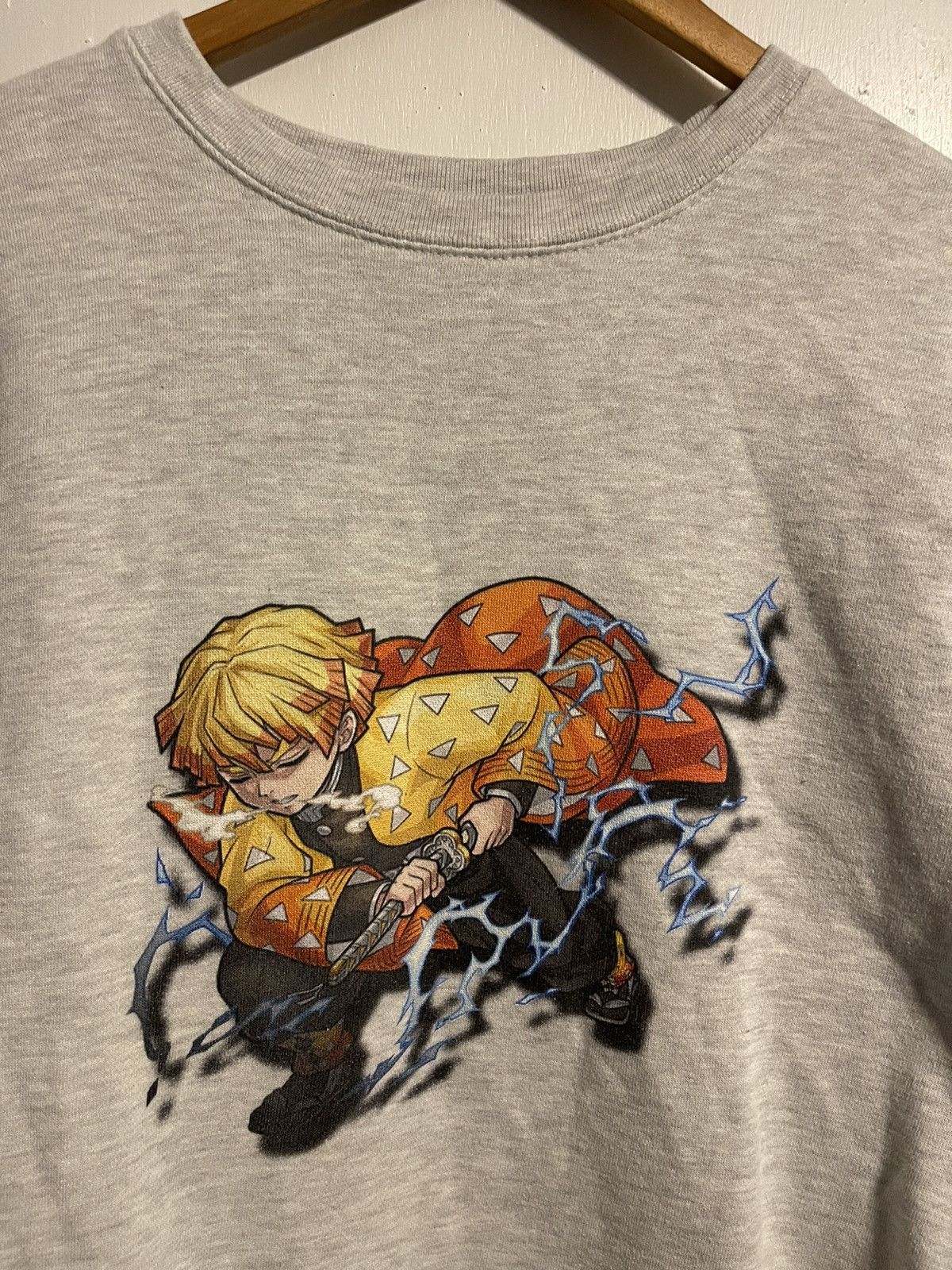 Japanese Brand Demon Slayer Zenitisu Sweater Size US M / EU 48-50 / 2 - 2 Thumbnail