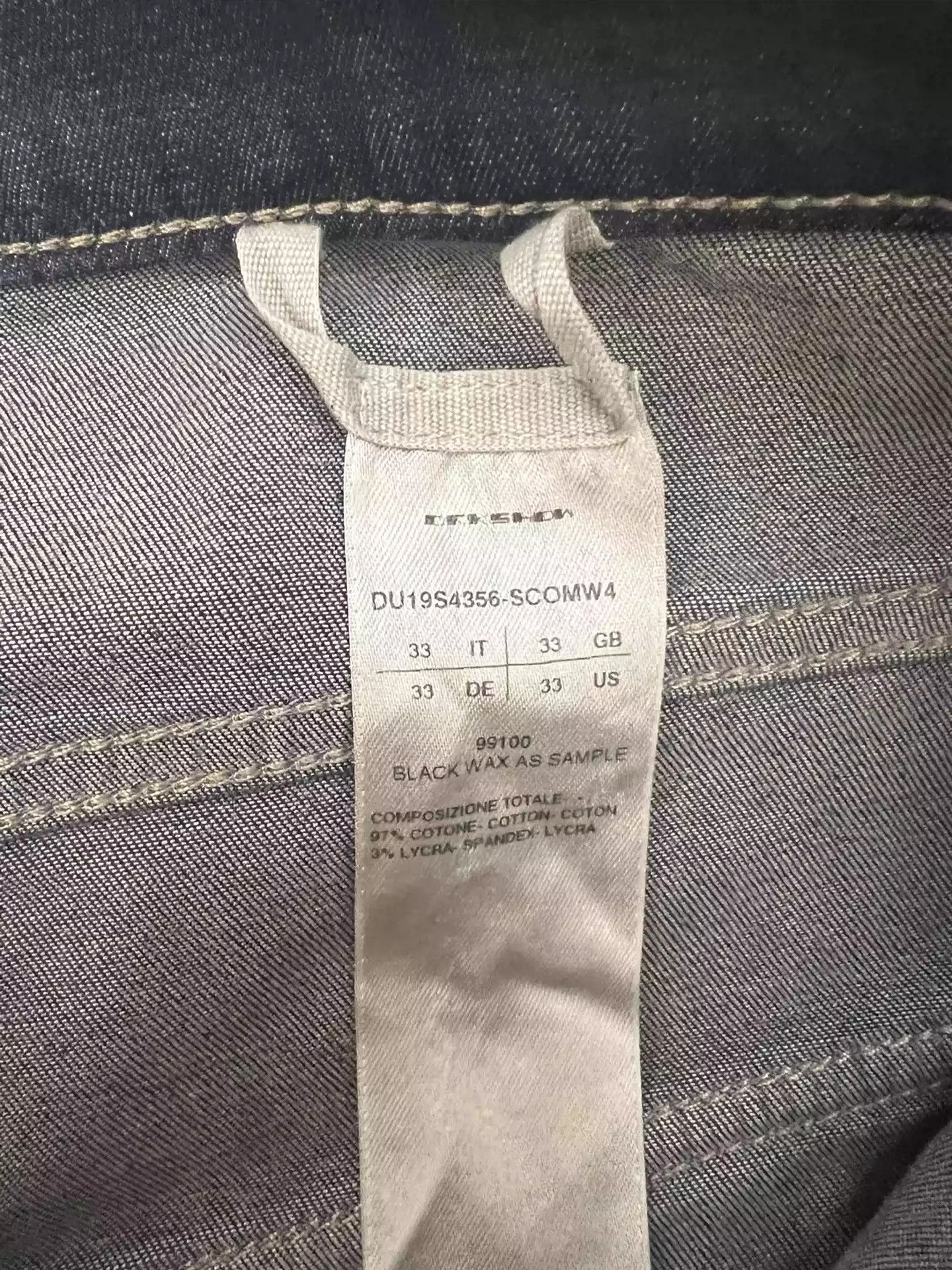 Rick Owens Rick Owens 19SS slanted placket wax denim motorcycle pants Size US 33 - 2 Thumbnail