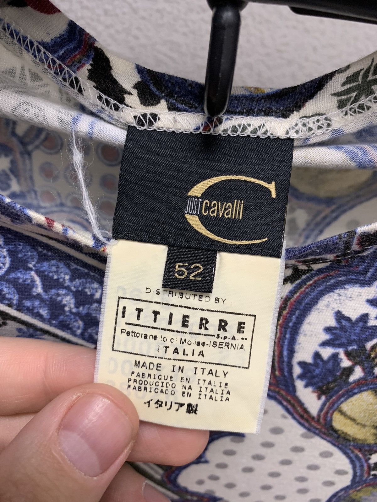 Just Cavalli Just Cavalli fullprint longsleeve S-M size 52 Size US M / EU 48-50 / 2 - 6 Thumbnail