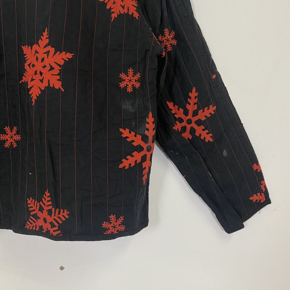 Issey Miyake Vintage Issey Miyake Snow Flake Motive Button Ups Jacket Size US M / EU 48-50 / 2 - 8 Thumbnail