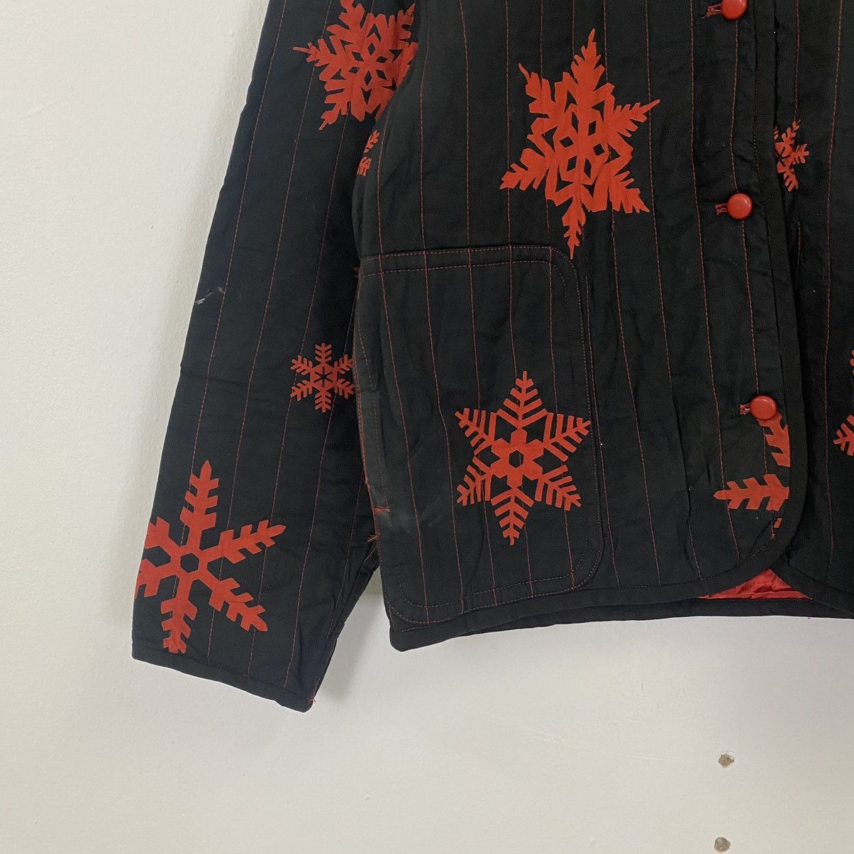 Issey Miyake Vintage Issey Miyake Snow Flake Motive Button Ups Jacket Size US M / EU 48-50 / 2 - 2 Thumbnail