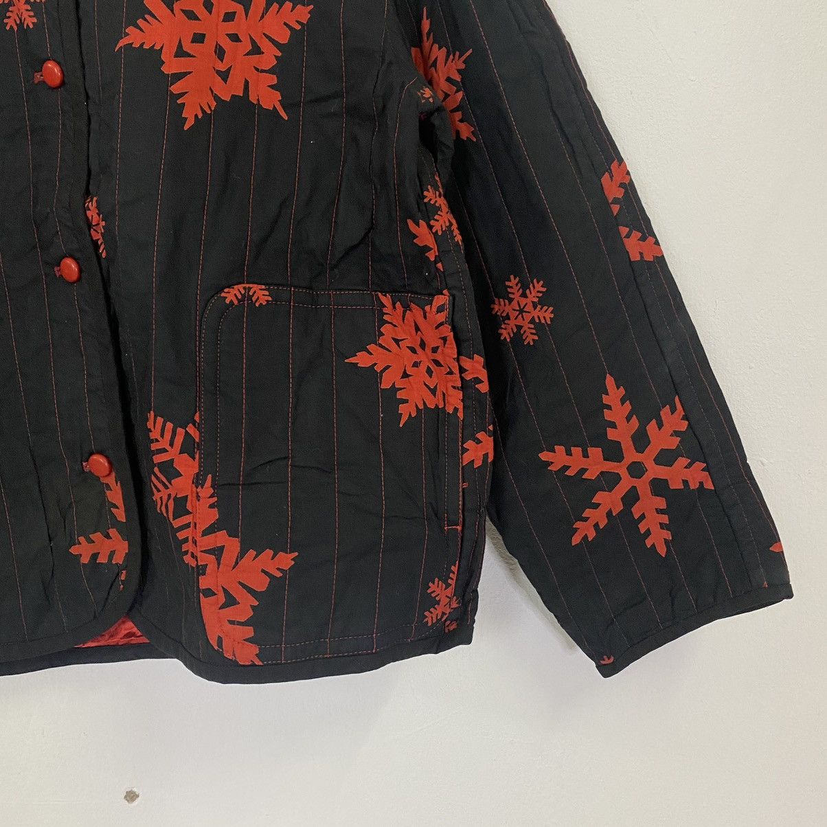 Issey Miyake Vintage Issey Miyake Snow Flake Motive Button Ups Jacket Size US M / EU 48-50 / 2 - 3 Thumbnail
