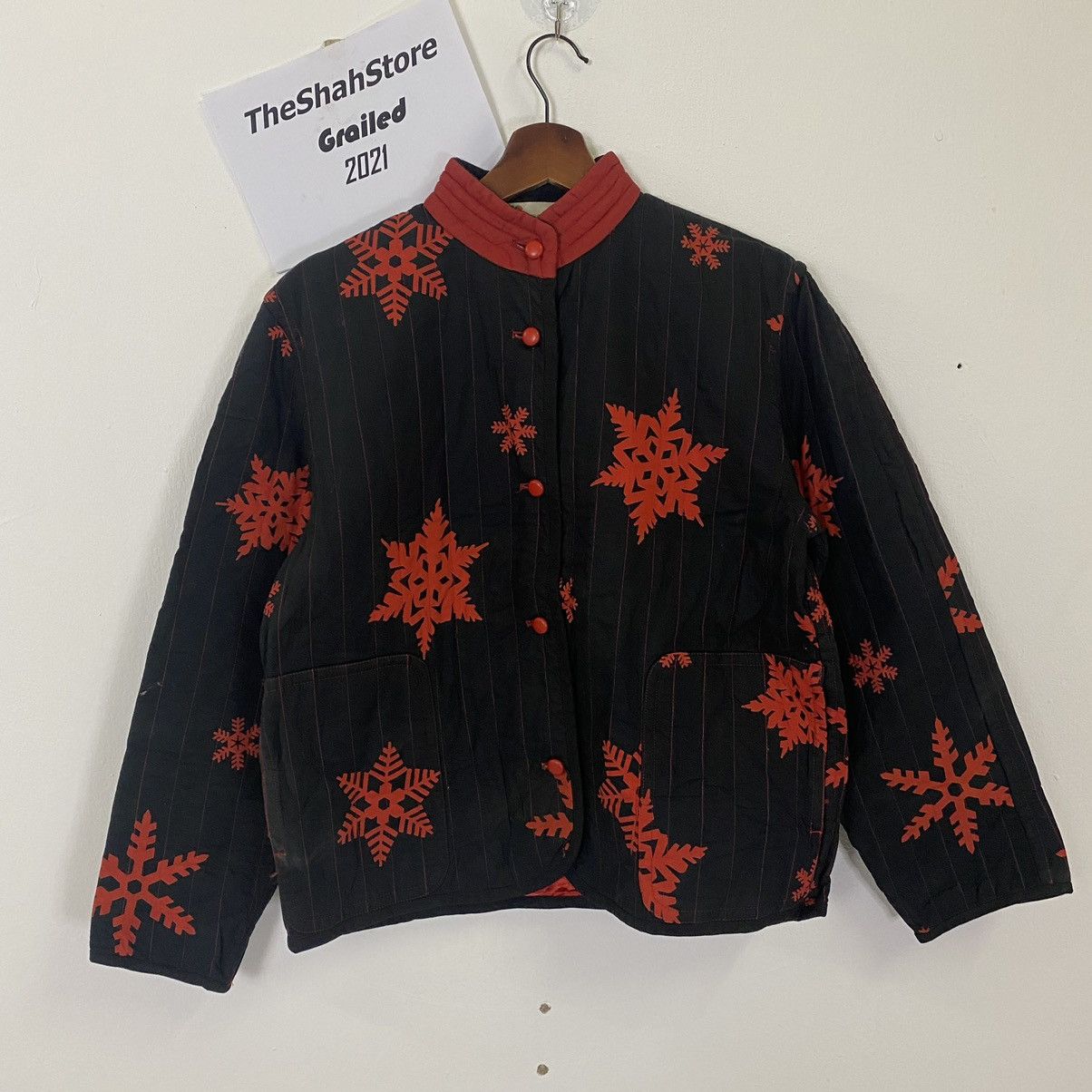 Issey Miyake Vintage Issey Miyake Snow Flake Motive Button Ups Jacket Size US M / EU 48-50 / 2 - 1 Thumbnail