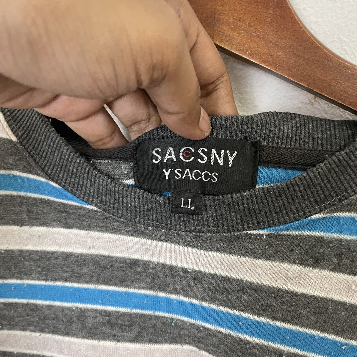 Vintage Vintage Saccsny Y’saccs By Yohji Yamamoto Tee Size US L / EU 52-54 / 3 - 5 Thumbnail
