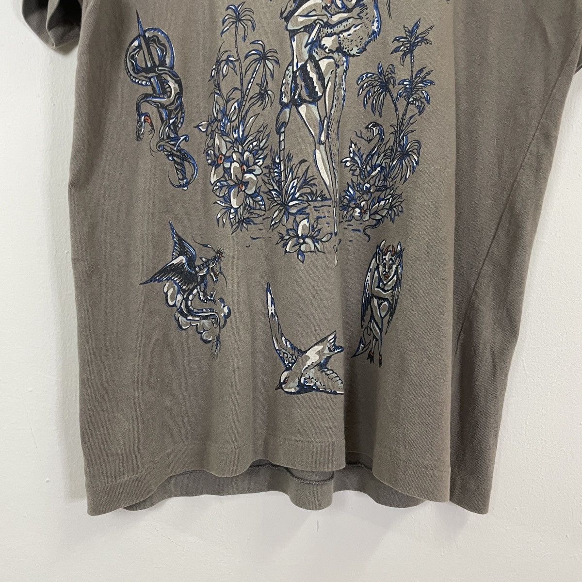 CABANE de ZUCCa Rare‼️Vtg Cabane De Zucca By Issey Miyake Jungle Motive Tee Size US M / EU 48-50 / 2 - 4 Thumbnail