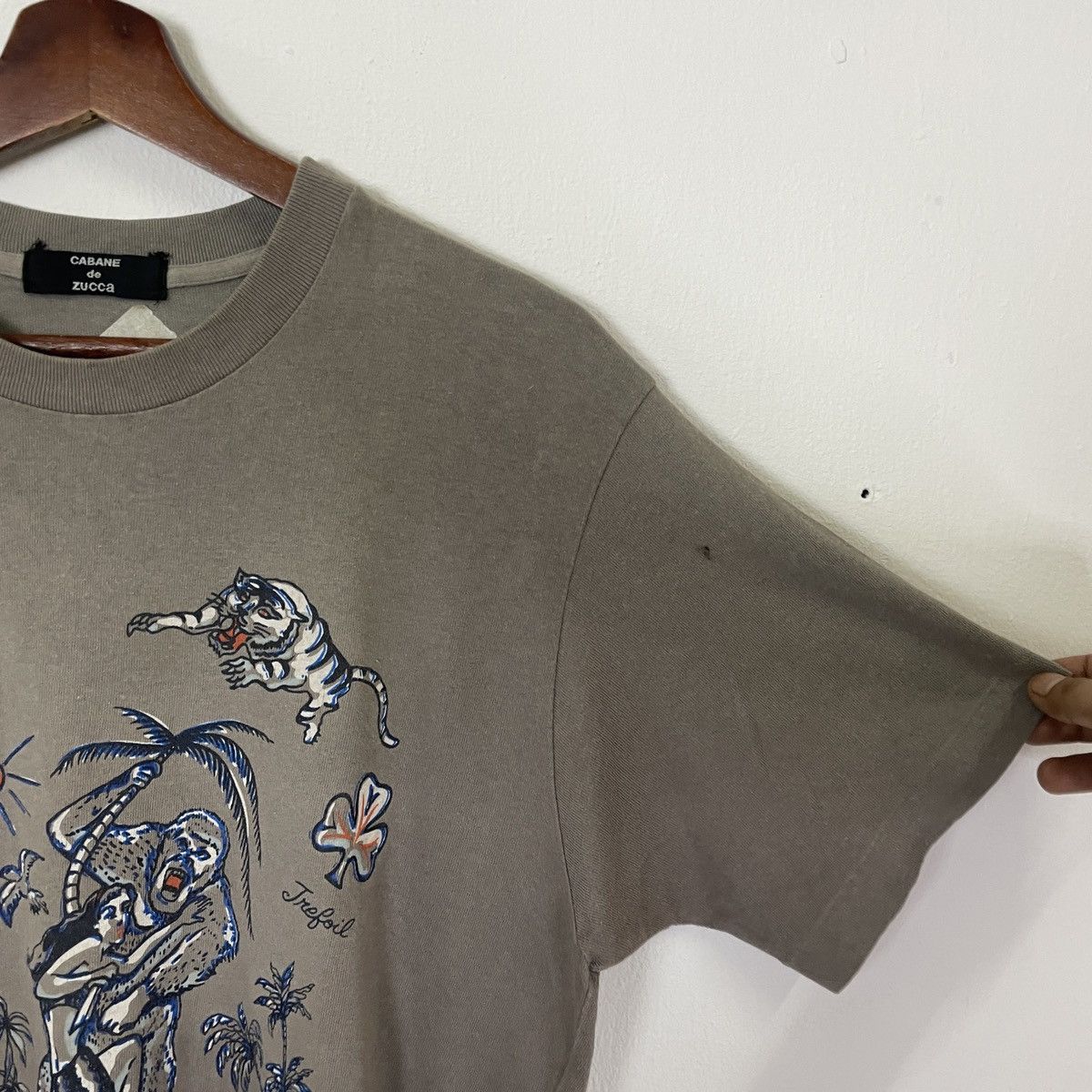 CABANE de ZUCCa Rare‼️Vtg Cabane De Zucca By Issey Miyake Jungle Motive Tee Size US M / EU 48-50 / 2 - 3 Thumbnail