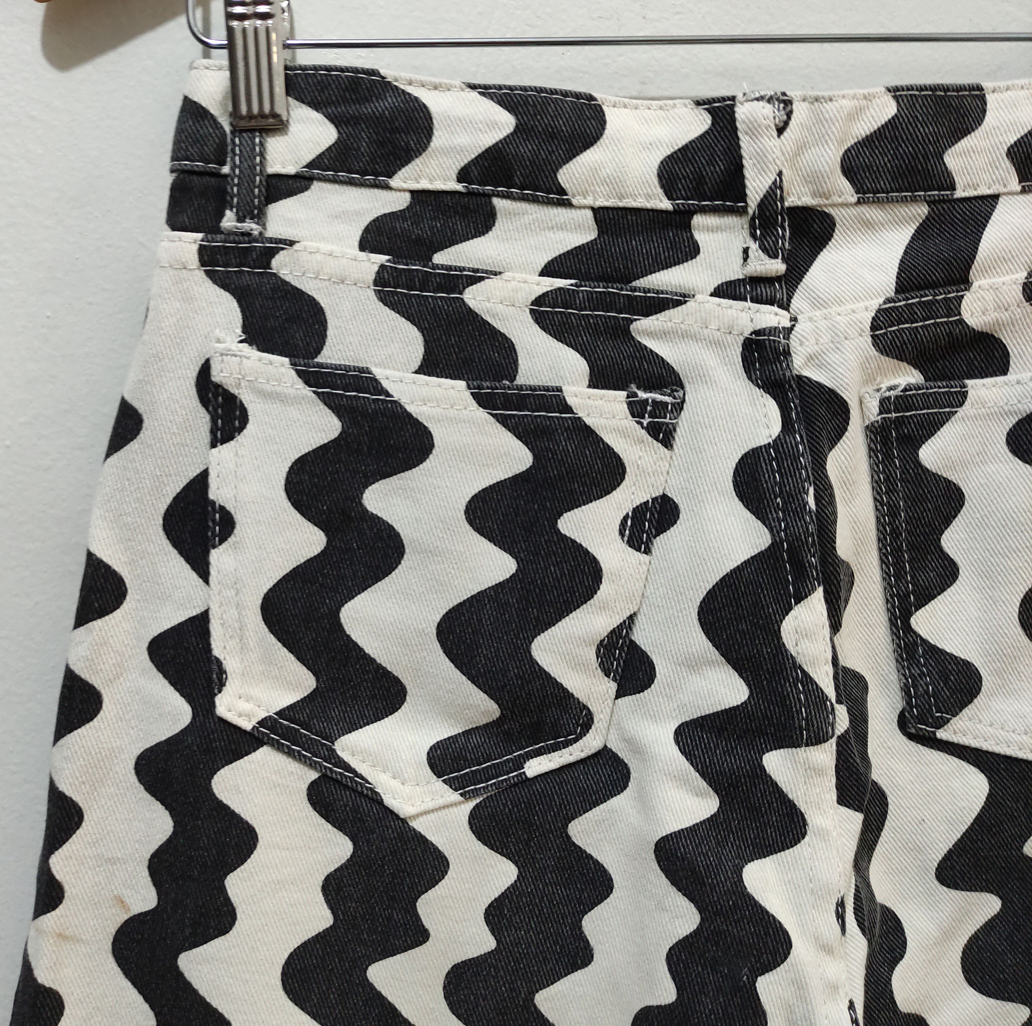 Japanese Brand × Le Grande Bleu (L.G.B.) × Tornado Mart Shein Wavy Line Pattern Pant Size US 29 - 13 Thumbnail