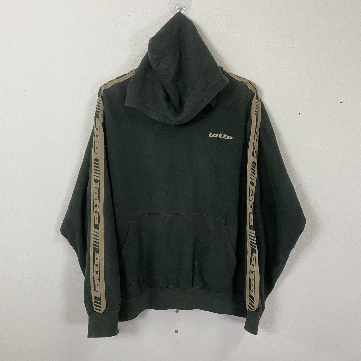 Lotto Embroidery Small Logo Side Tape Hoodies Sweatshirt