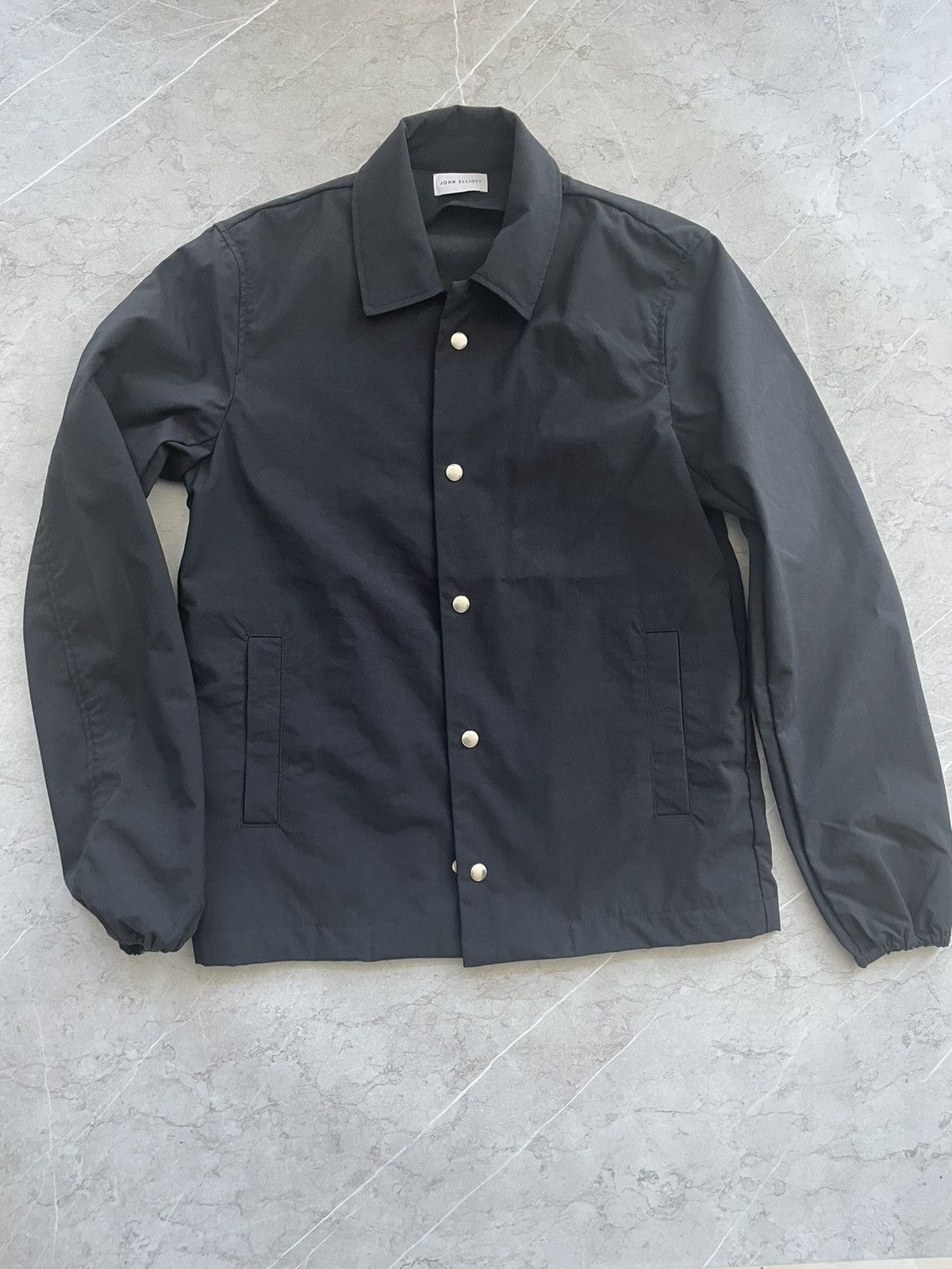 image of John Elliott John Elliot Coach Jacket S in Black, Men's (Size Small)