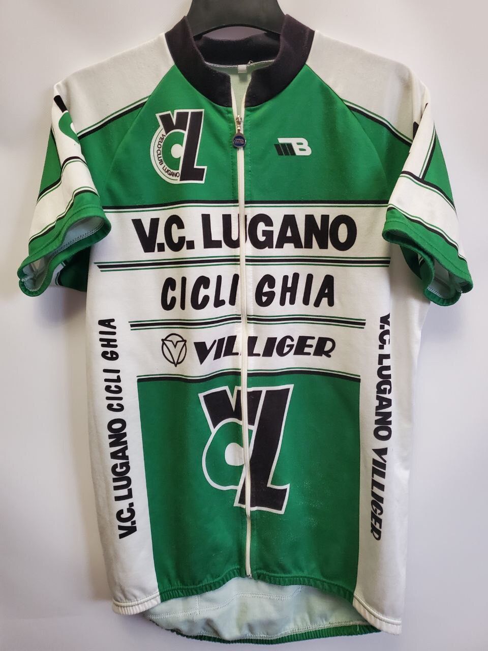 Vintage ITALIAN Vintage Cycling Jersey Zip T-Shirt Bike V.C. LUGANO Size US L / EU 52-54 / 3 - 1 Preview