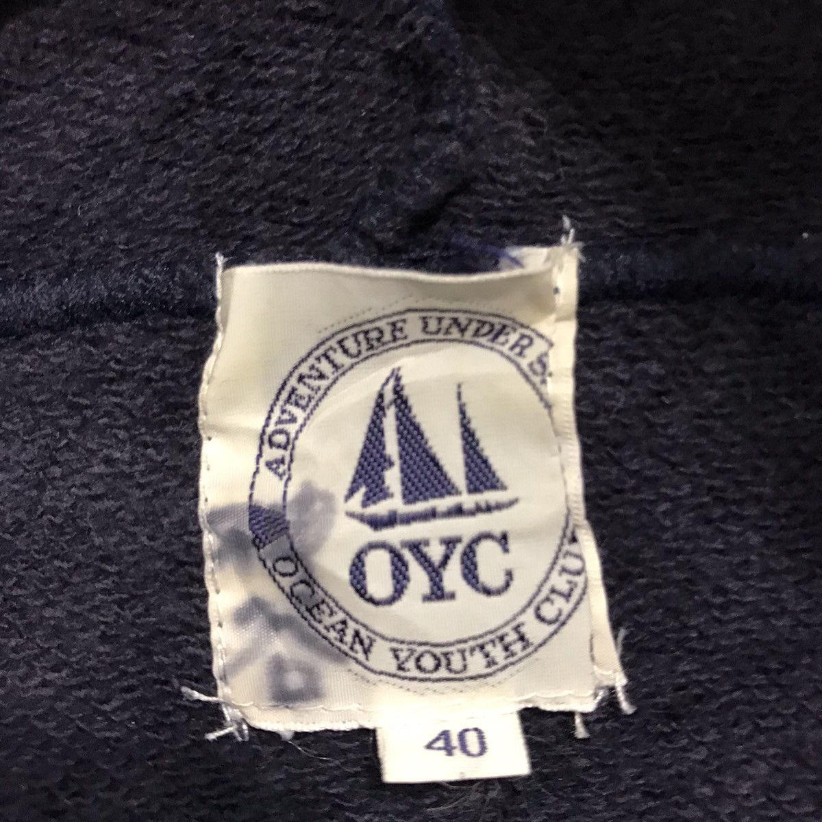 Japanese Brand × Other × Vintage Vintage Hoodie Sweatshirt Biglogo Spellout Ocean Youth Club Size S / US 4 / IT 40 - 5 Thumbnail