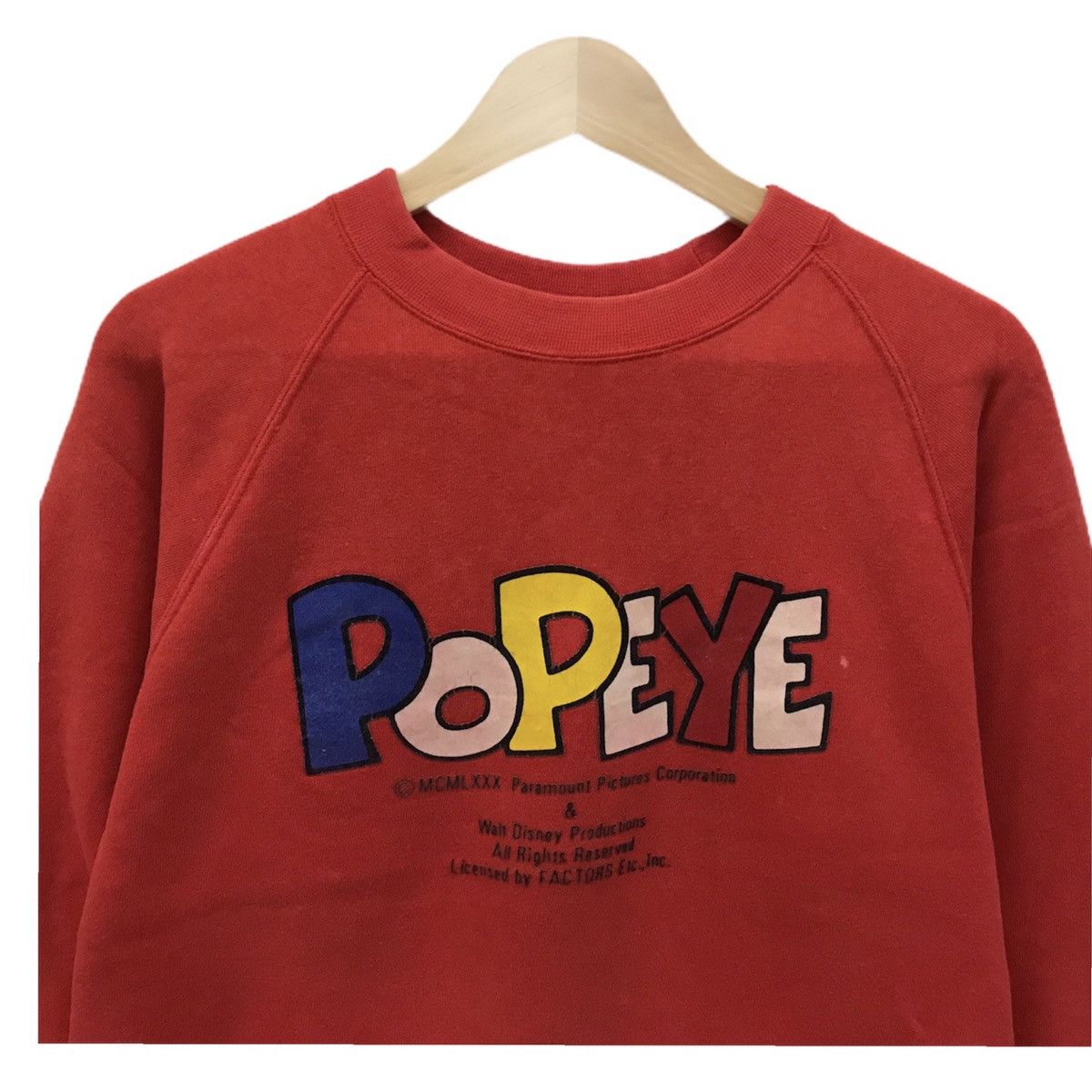 Cartoon Network × Disney × Vintage Vintage 90's POPEYE Sweatshirt Crewneck Spellout Popeye Size US S / EU 44-46 / 1 - 2 Thumbnail
