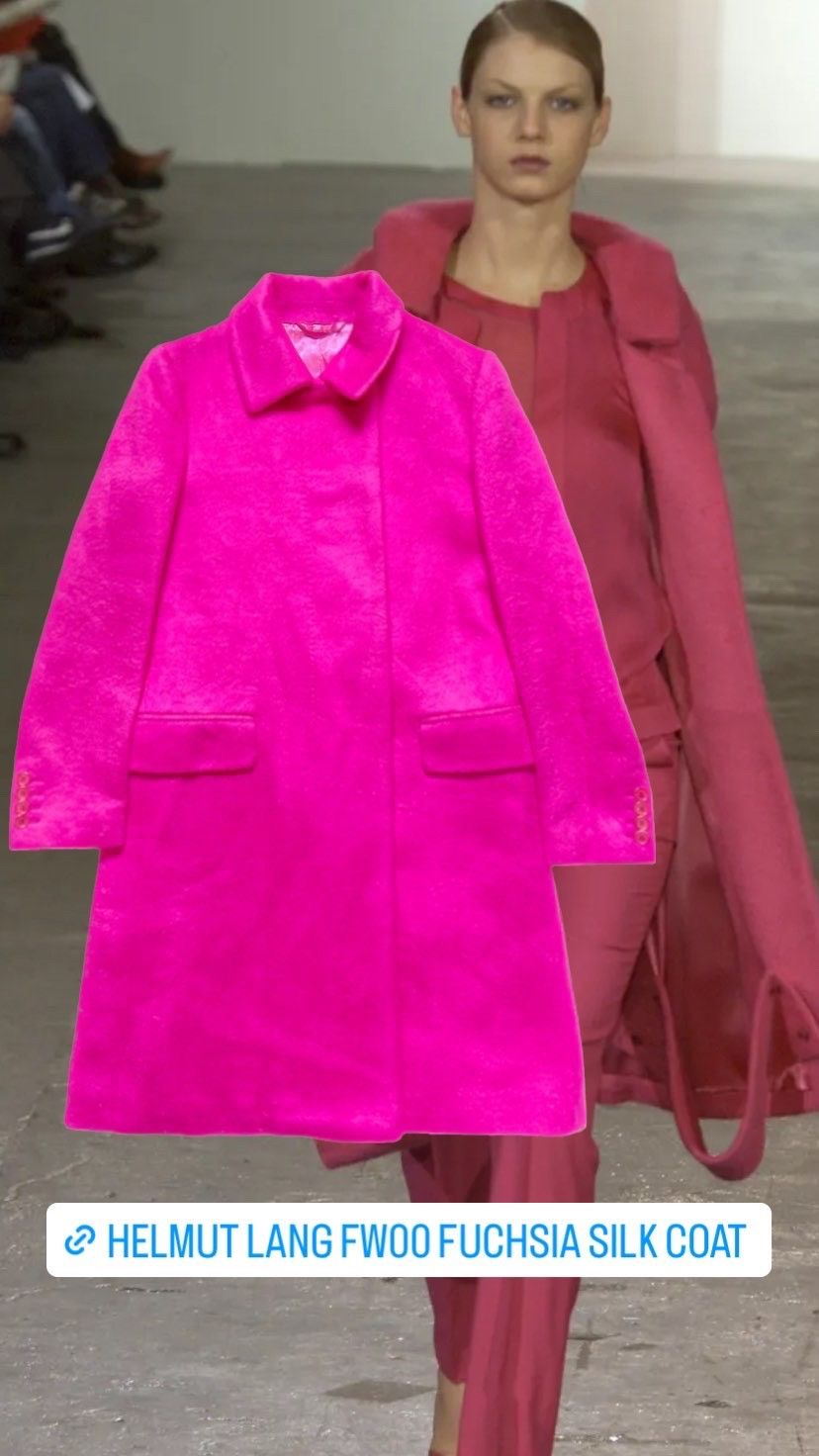 Helmut lang hot sale pink coat