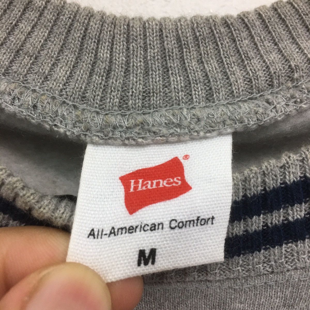 Hanes × Vintage Vintage Plain Sweatshirt Crewneck Plain Hanes Size US M / EU 48-50 / 2 - 10 Thumbnail