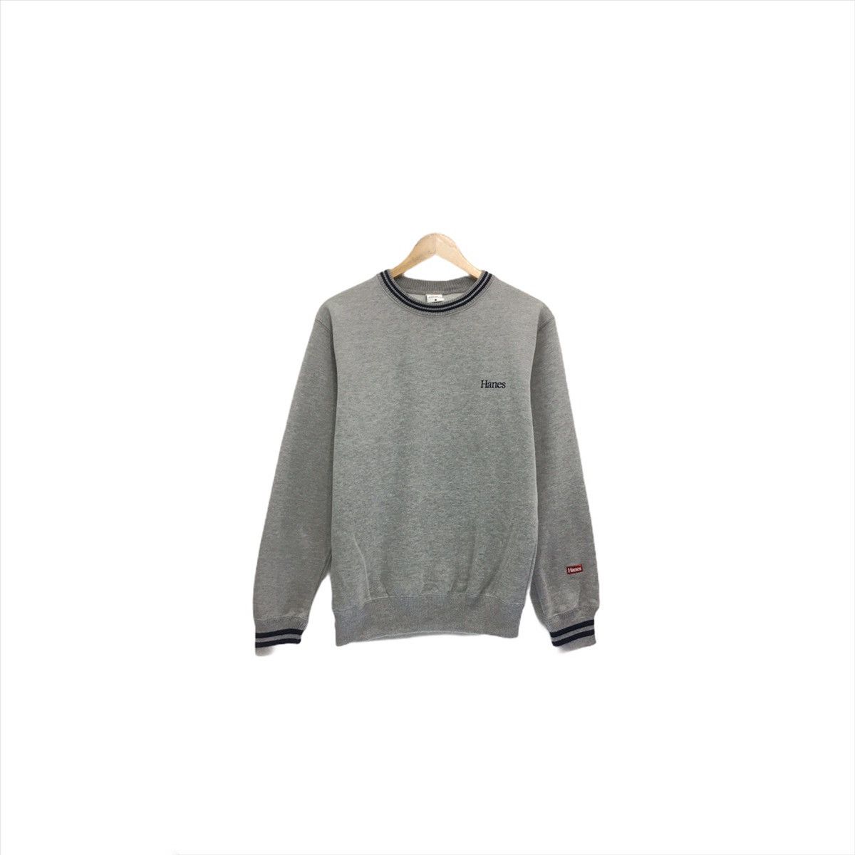 Hanes × Vintage Vintage Plain Sweatshirt Crewneck Plain Hanes Size US M / EU 48-50 / 2 - 2 Thumbnail