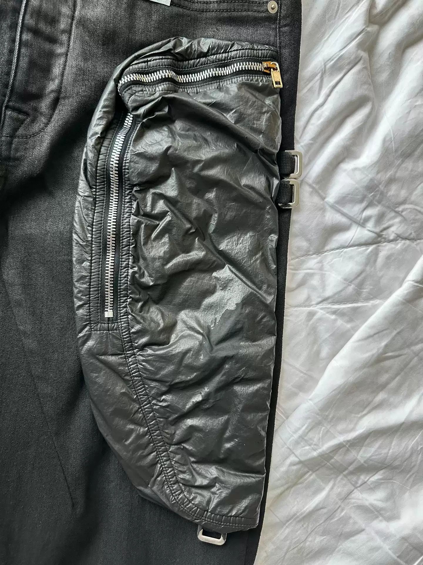 Rick Owens Rick Owens Drkshdw side pocket brushed wax jeans Size US 30 / EU 46 - 3 Thumbnail