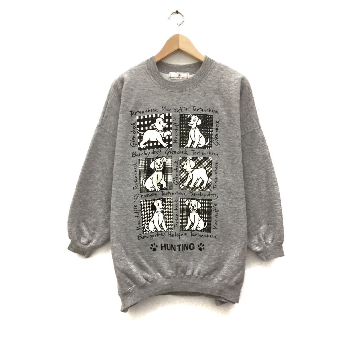 Japanese Brand LA CIFONELLI Sweatshirt Hunting Puppies Dogs Shirt Animals Size US XL / EU 56 / 4 - 1 Thumbnail