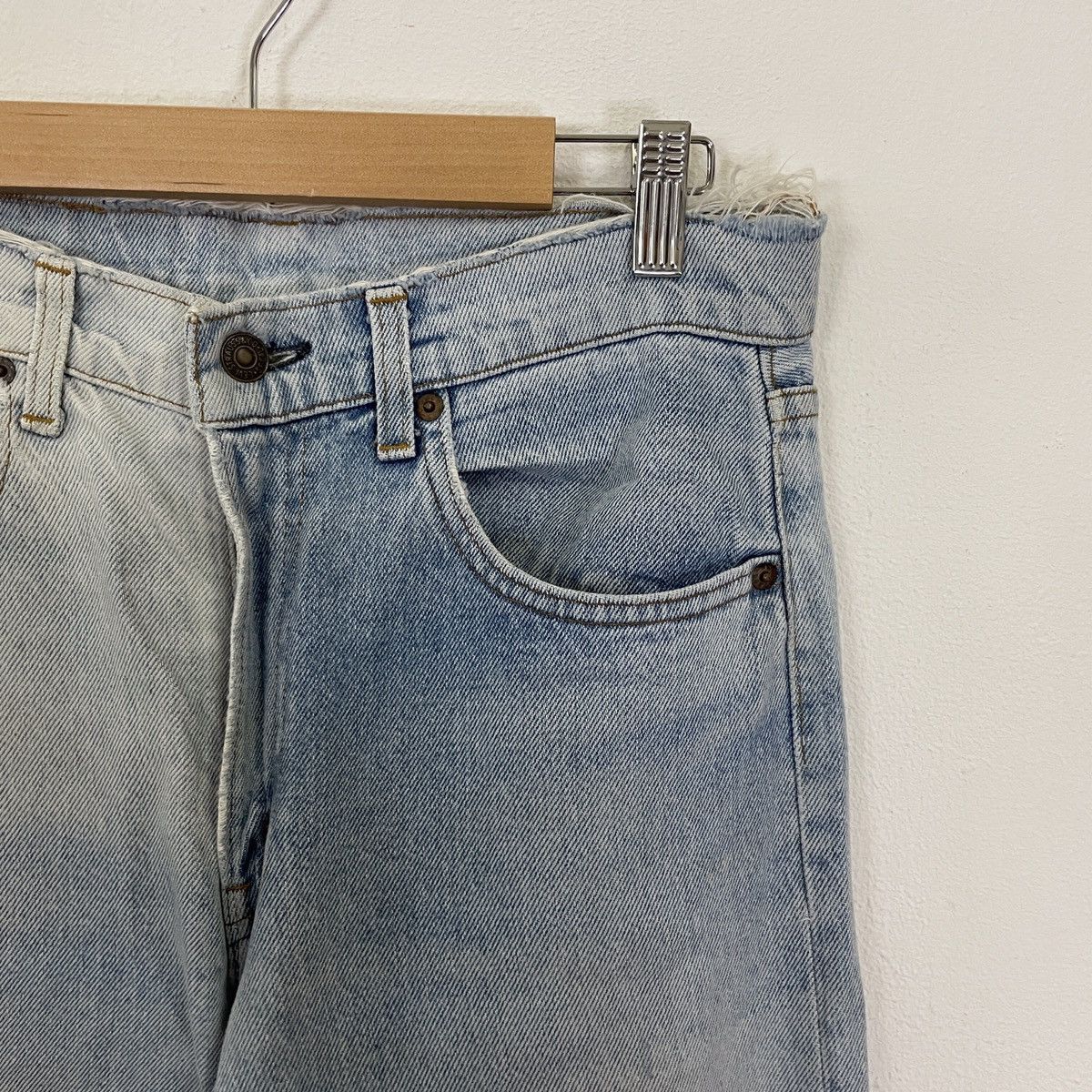Levi's Vintage 90s Levis Distressed Denim Jeans Size US 30 / EU 46 - 2 Thumbnail