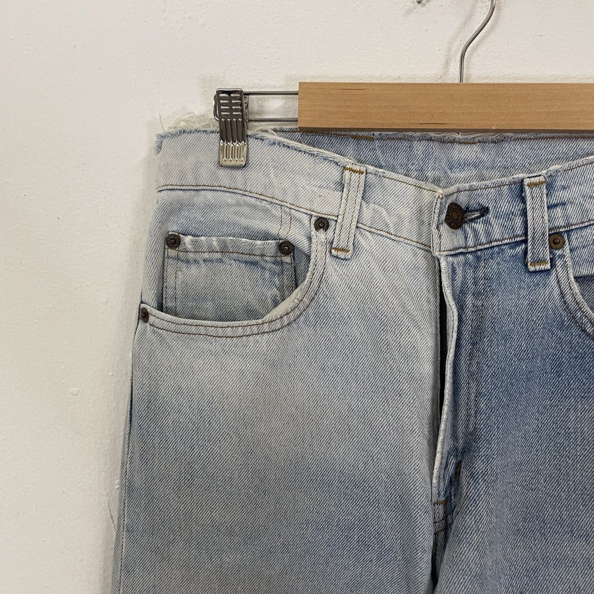Levi's Vintage 90s Levis Distressed Denim Jeans Size US 30 / EU 46 - 3 Thumbnail