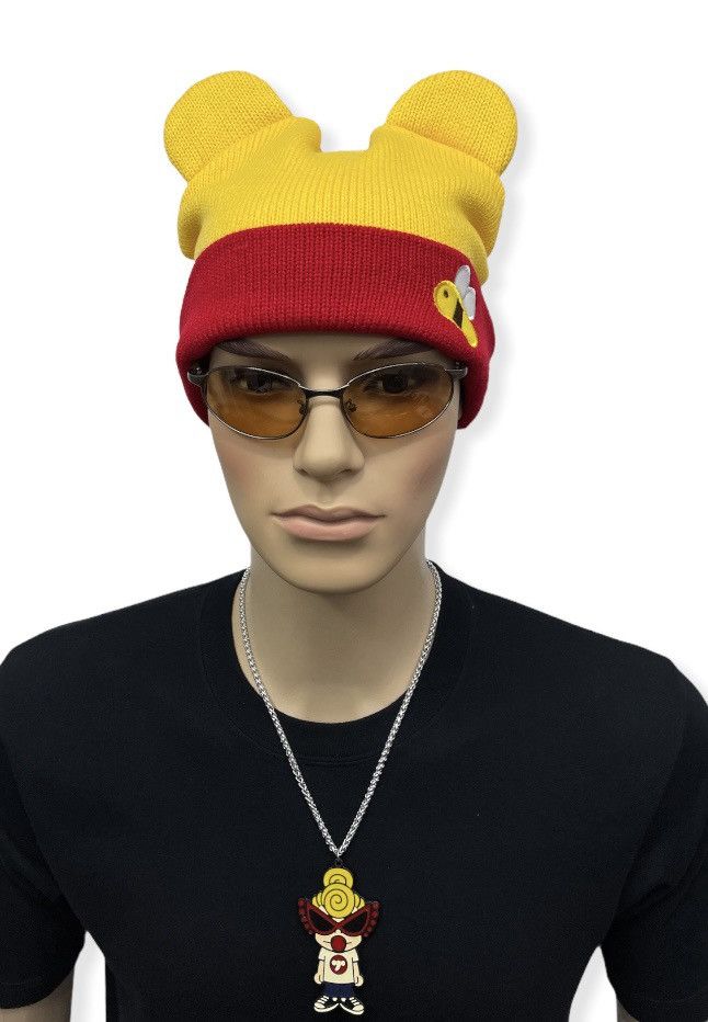 Disney DOPE! 🔥WINNIE THE POOH Adults Acrylic Ear Beanie Size ONE SIZE - 3 Thumbnail