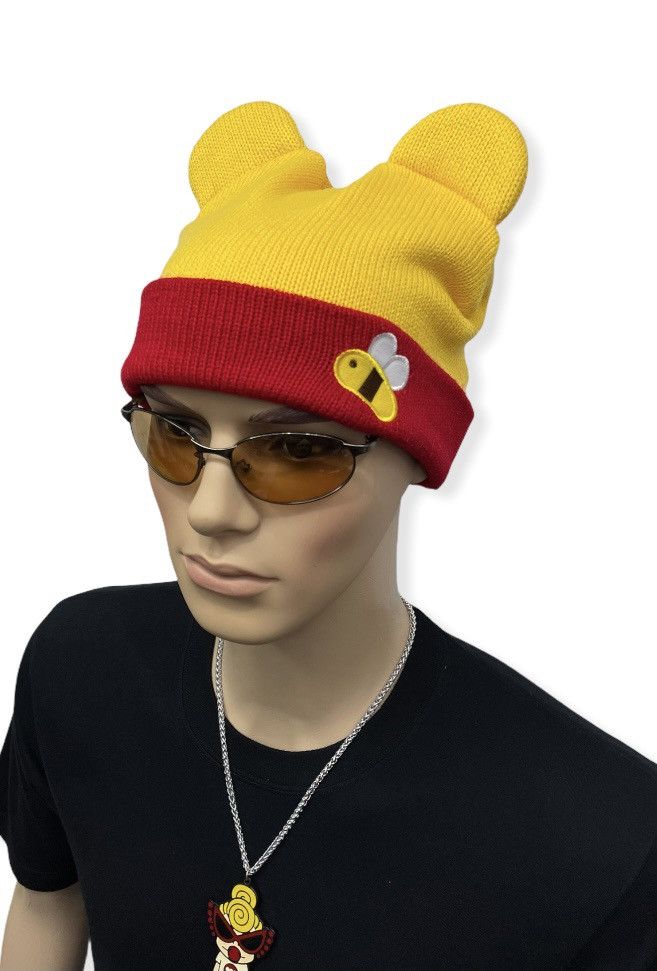 Disney DOPE! 🔥WINNIE THE POOH Adults Acrylic Ear Beanie Size ONE SIZE - 2 Thumbnail