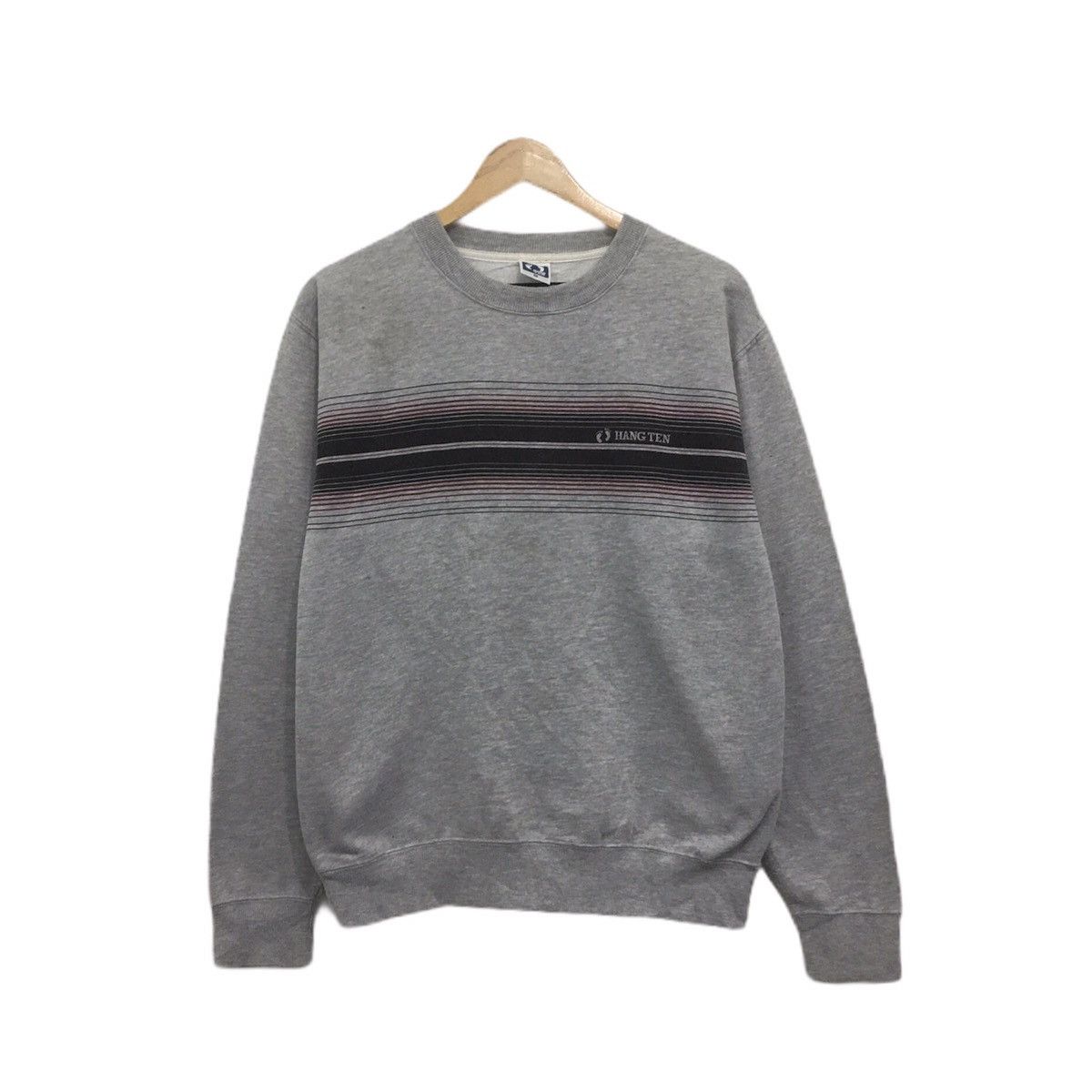 Hang Ten × Vintage Hang Ten Sweatshirt Crewneck Small Logo HangTen Spellout Size US M / EU 48-50 / 2 - 1 Thumbnail