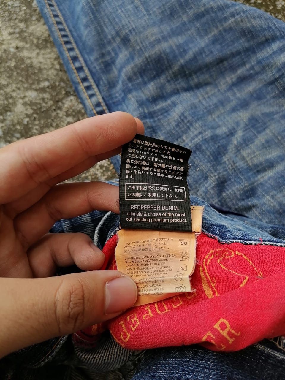 Vintage Red Pepper Gold Label Denim Jeans Size US 37 - 10 Thumbnail