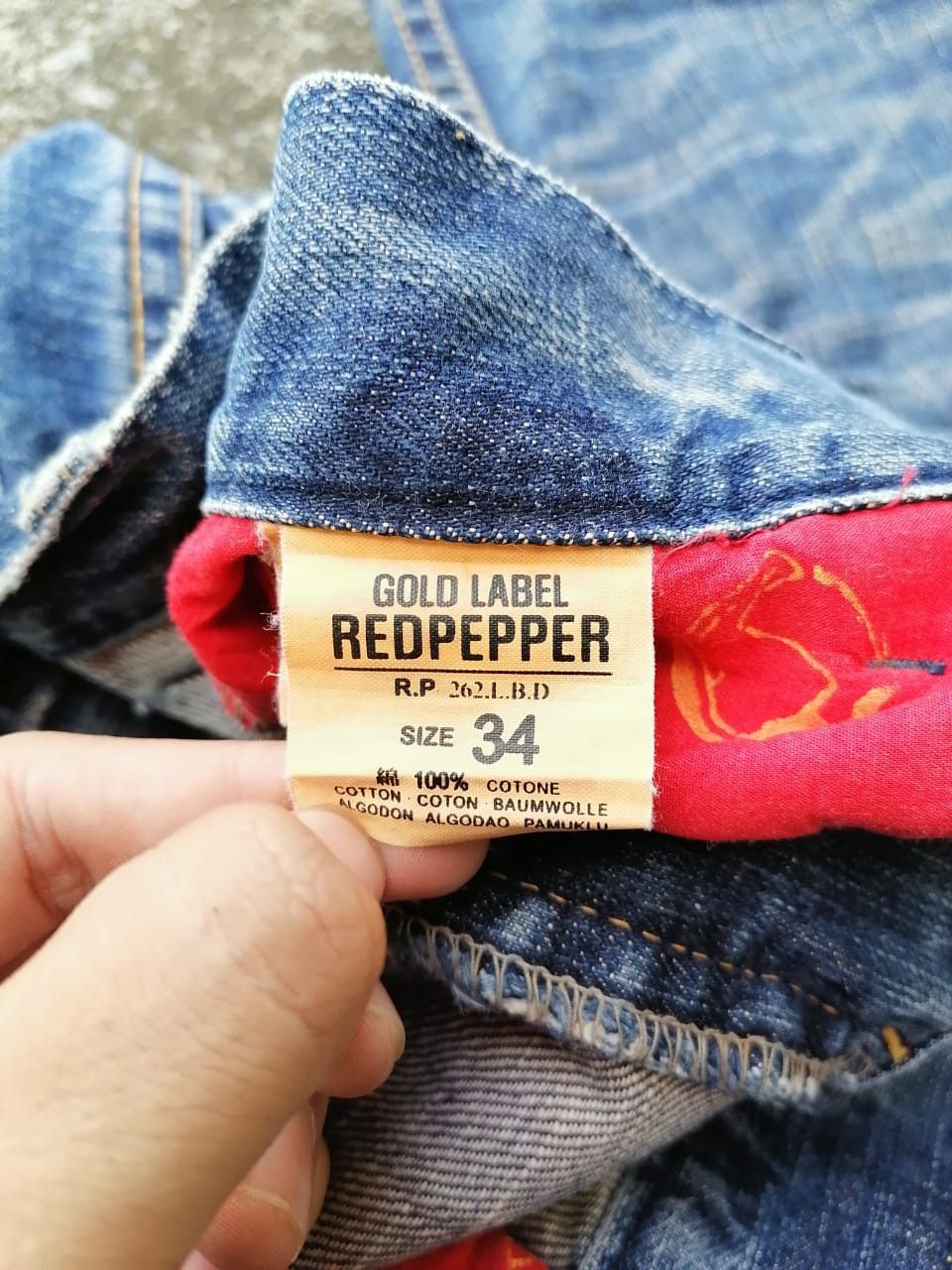 Vintage Red Pepper Gold Label Denim Jeans Size US 37 - 9 Thumbnail