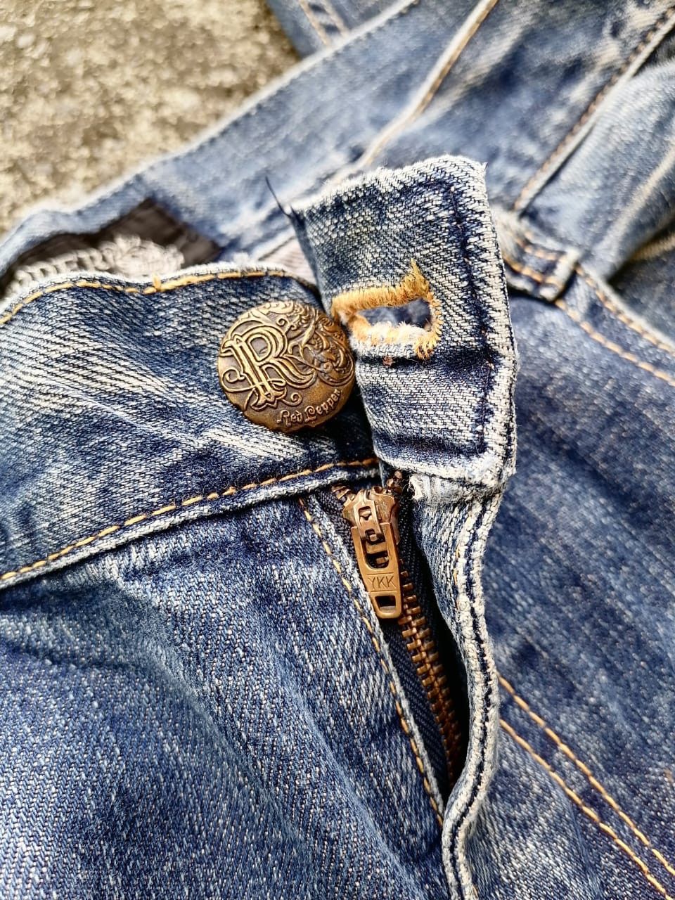 Vintage Red Pepper Gold Label Denim Jeans Size US 37 - 3 Thumbnail