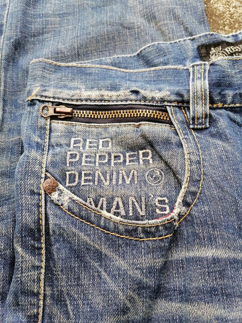 Vintage Red Pepper Gold Label Denim Jeans Size US 37 - 7 Thumbnail