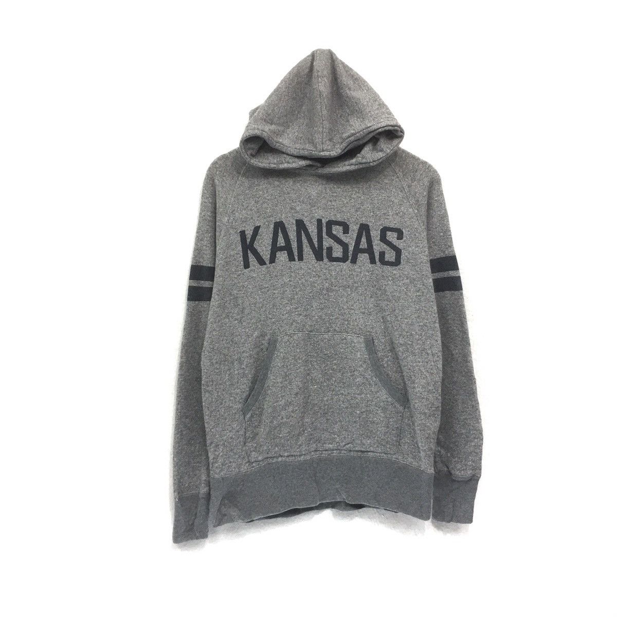 American Apparel × Vintage Kansas Sweatshirt Hoodies Big Logo Spellout Kansas Sweater Size US M / EU 48-50 / 2 - 1 Thumbnail