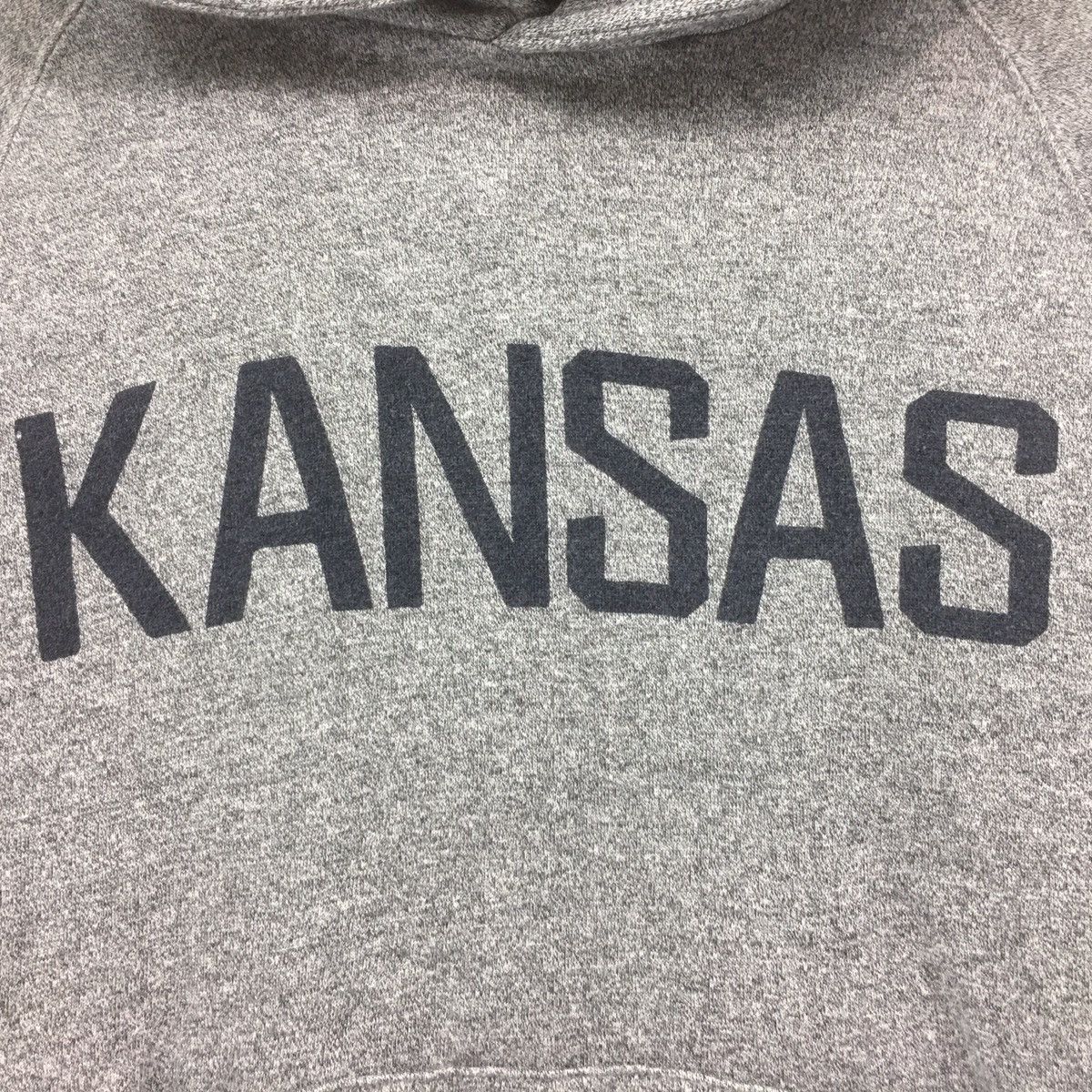 American Apparel × Vintage Kansas Sweatshirt Hoodies Big Logo Spellout Kansas Sweater Size US M / EU 48-50 / 2 - 2 Thumbnail