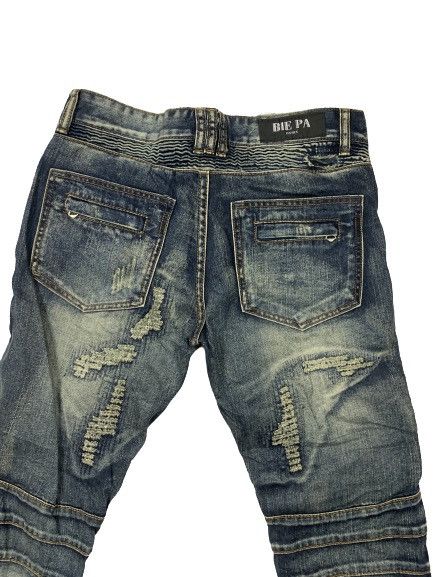 Japanese Brand Bie Pa fashion distress bikers jeans Size US 32 / EU 48 - 4 Thumbnail